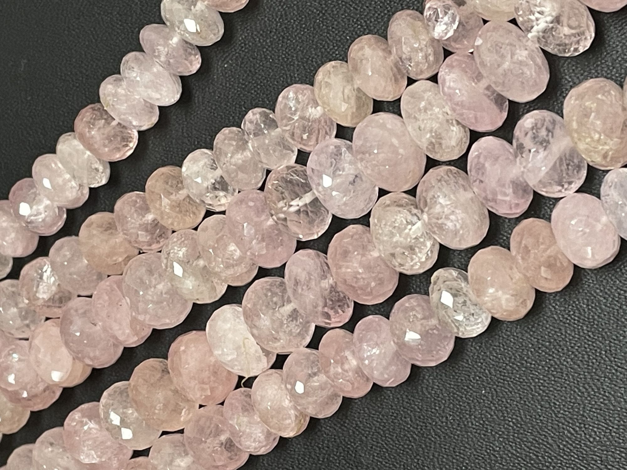 Morganite Rondelle Faceted