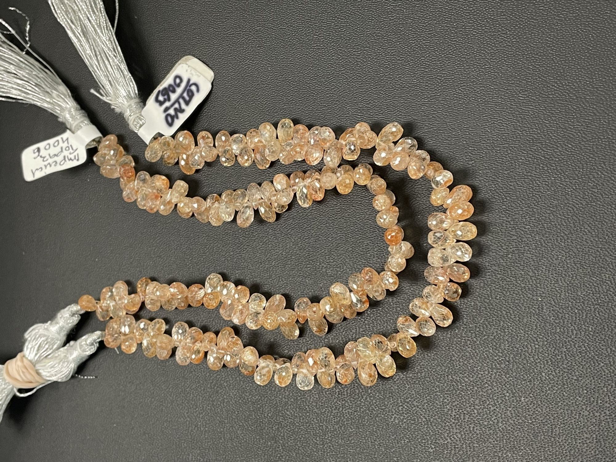 Orange Zircon Drop Faceted