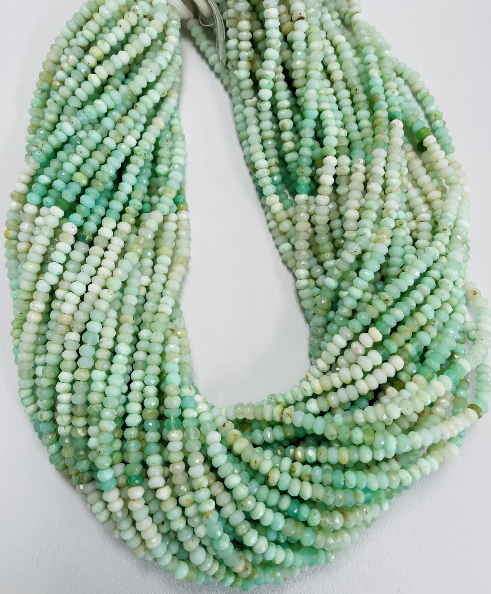 Shaded Opal Rondelle Faceted