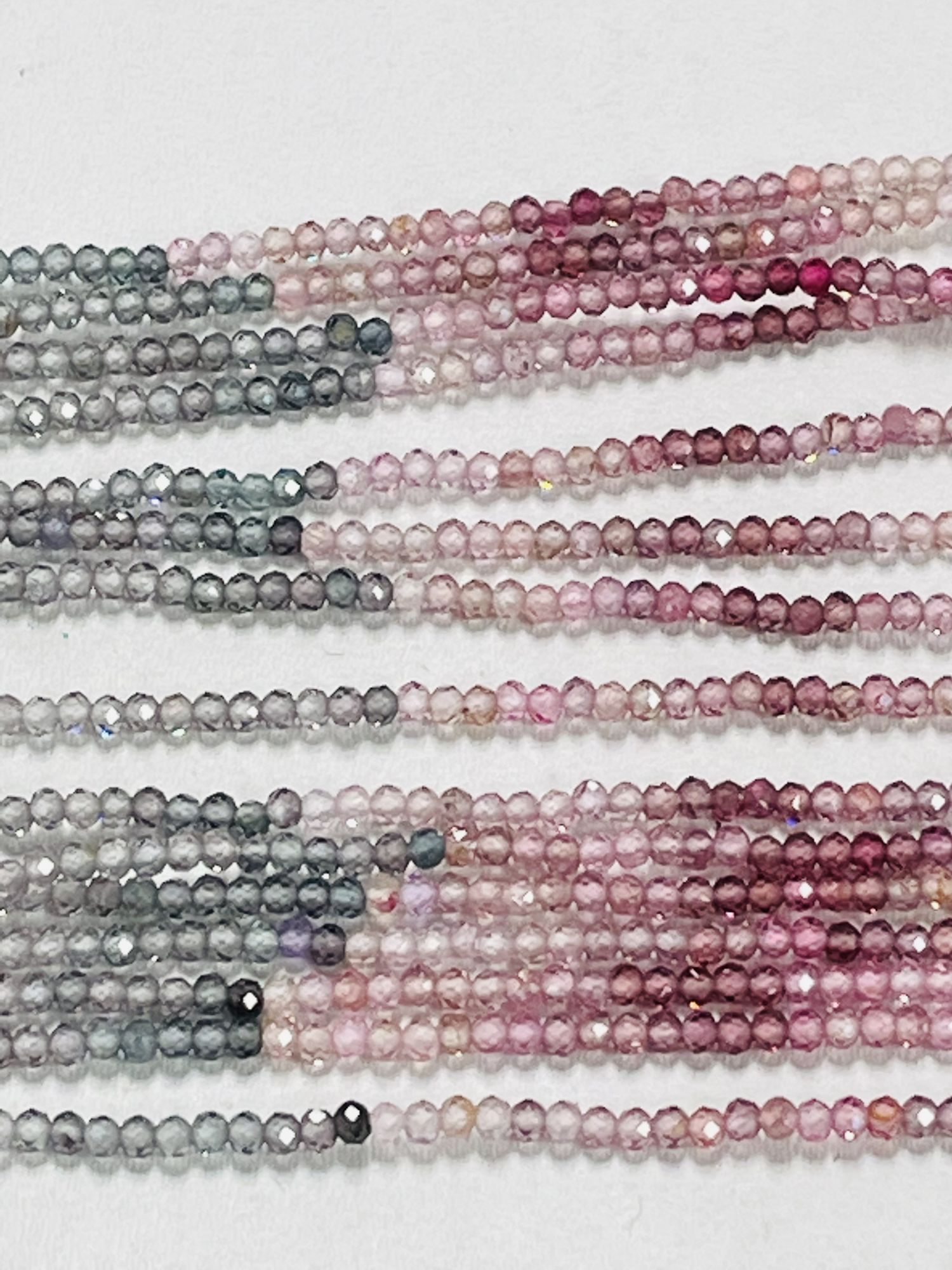 Multi color Spinel Rondelle Faceted