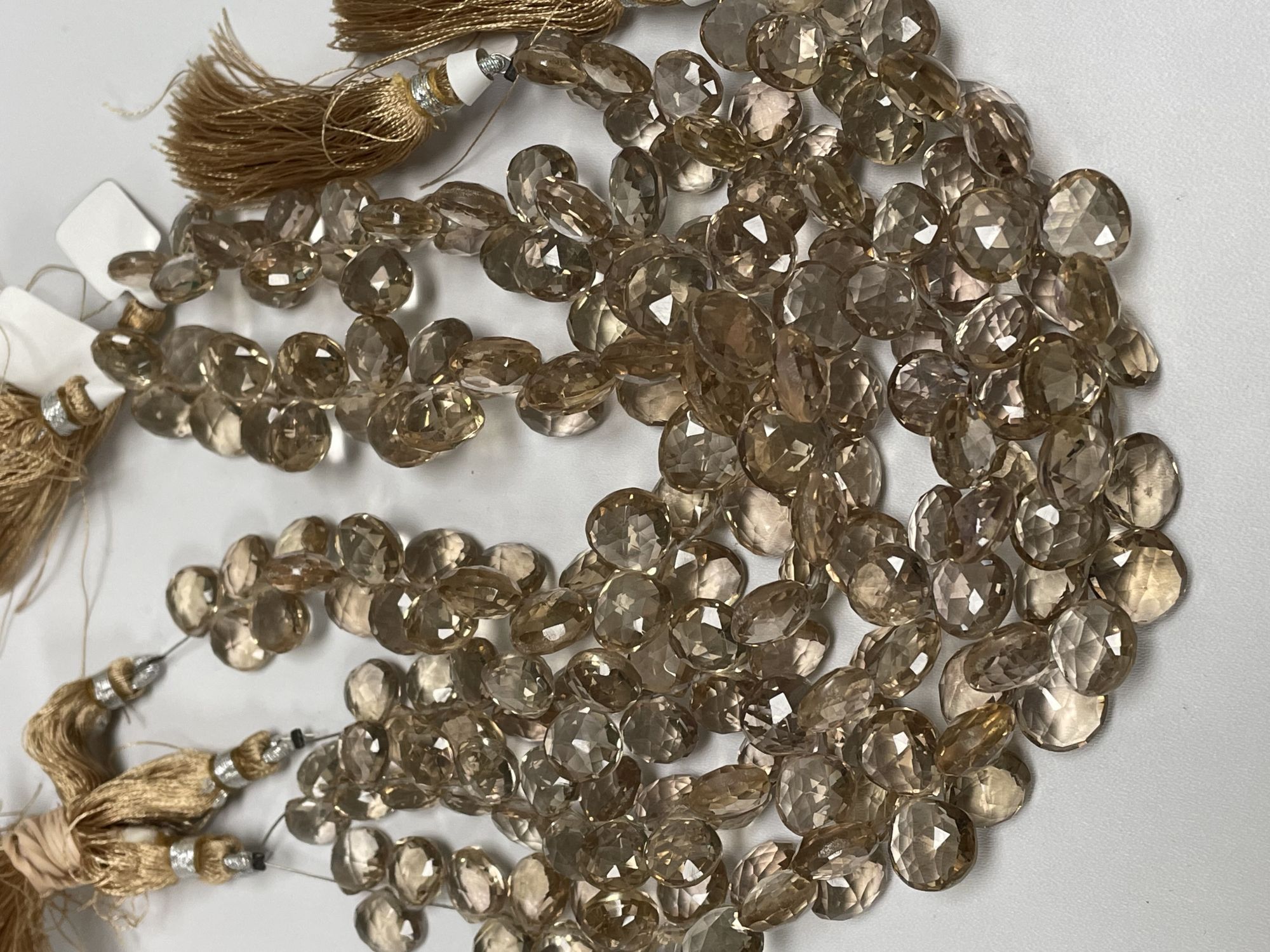 Champagne Quartz Heart Faceted