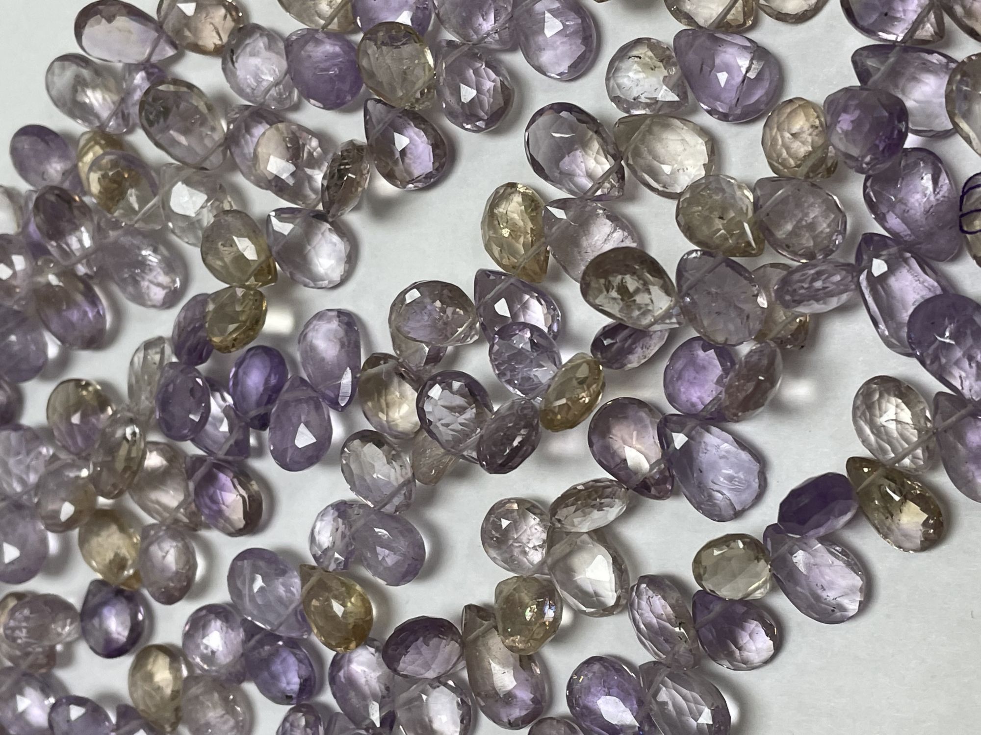 Ametrine Pear Faceted