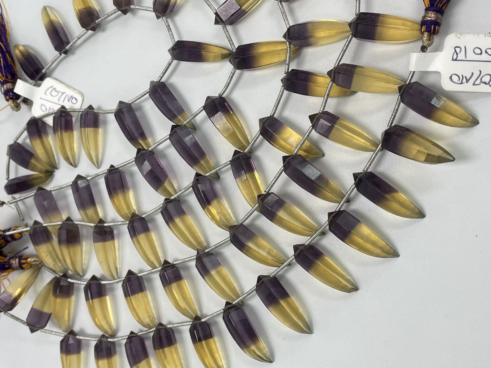 Ametrine Hydro Quartz Okra Faceted