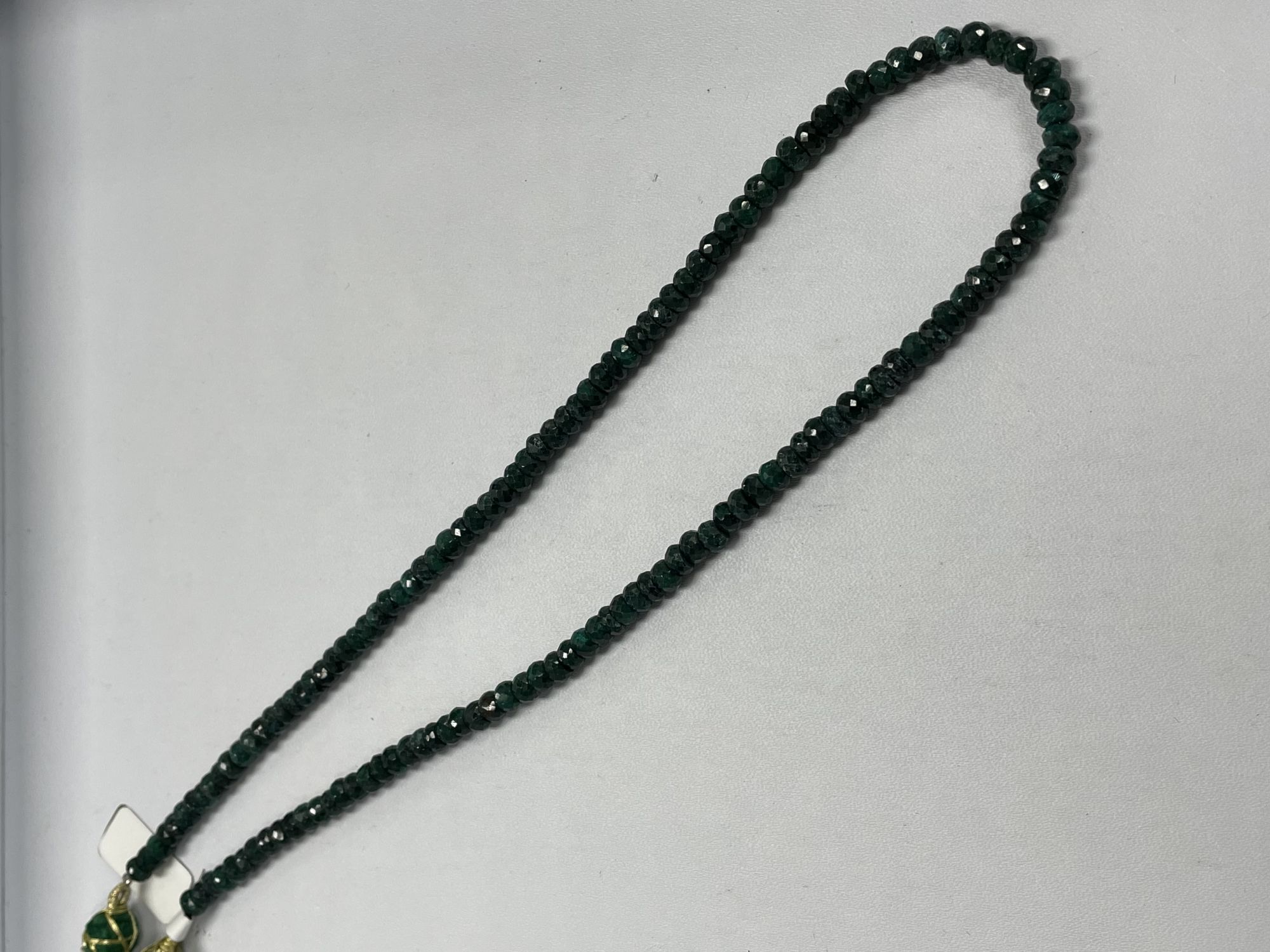 Emerald Rondelle Faceted