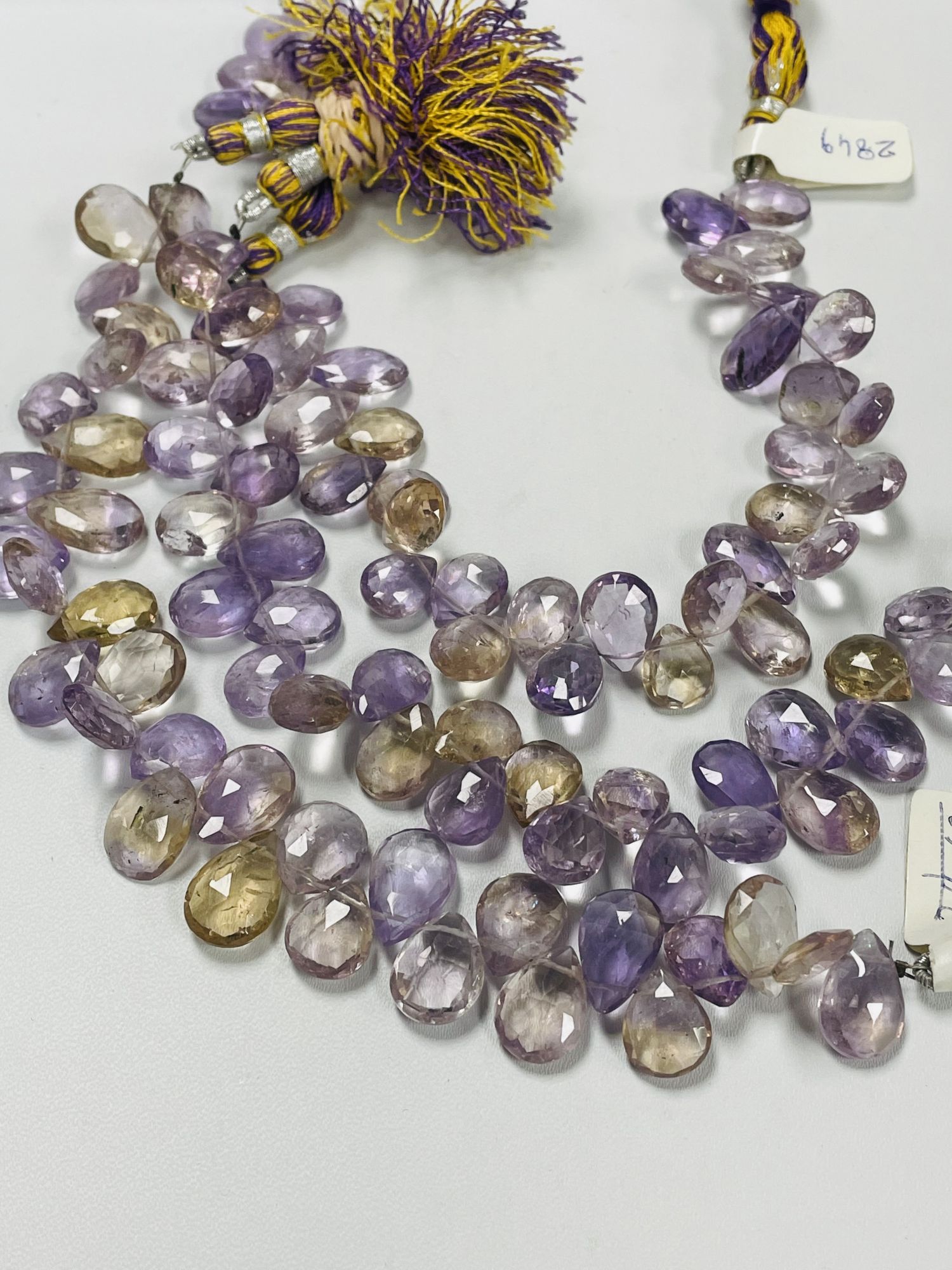 Ametrine Pear Faceted