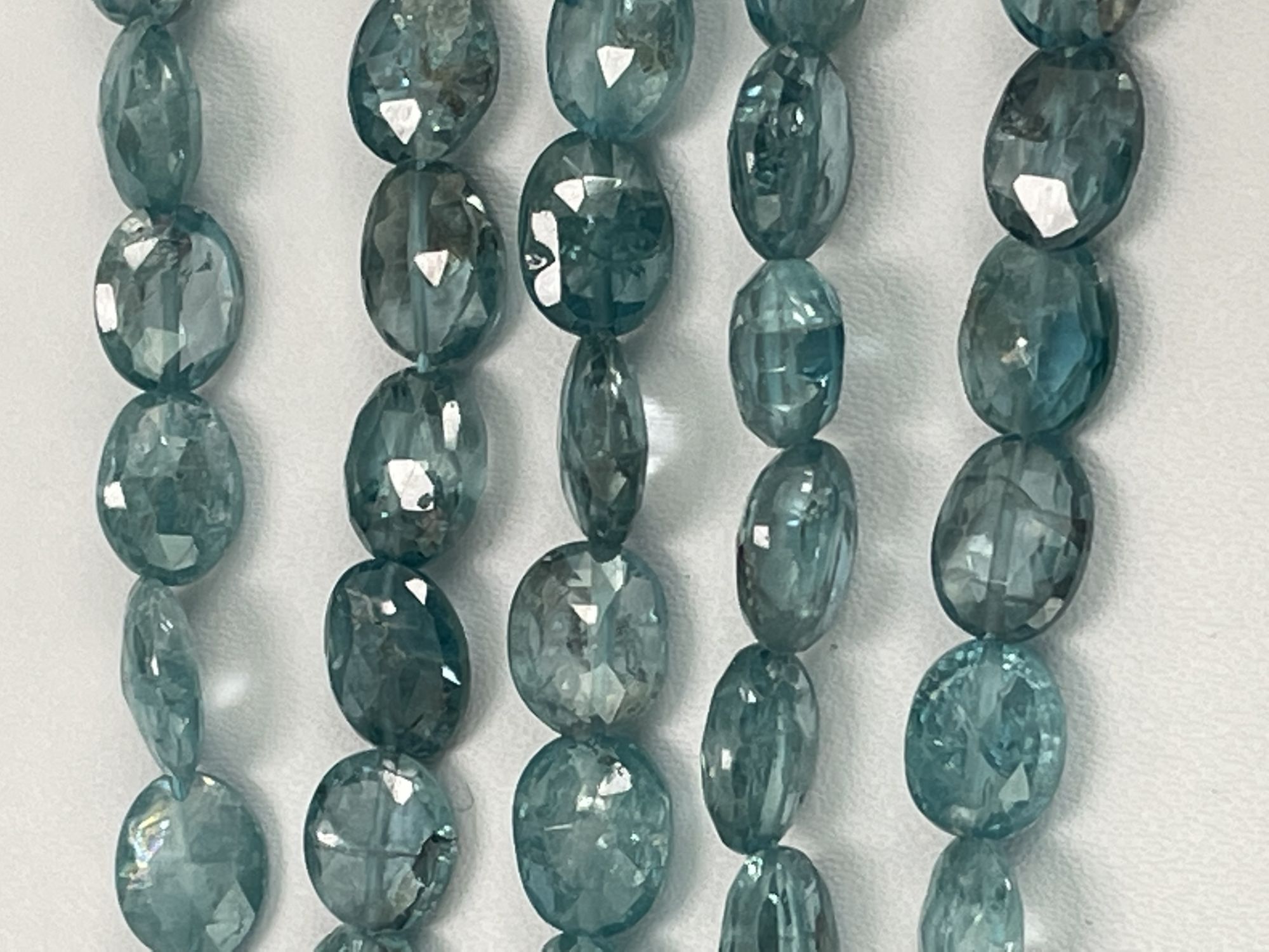 Blue Zircon Oval Faceted