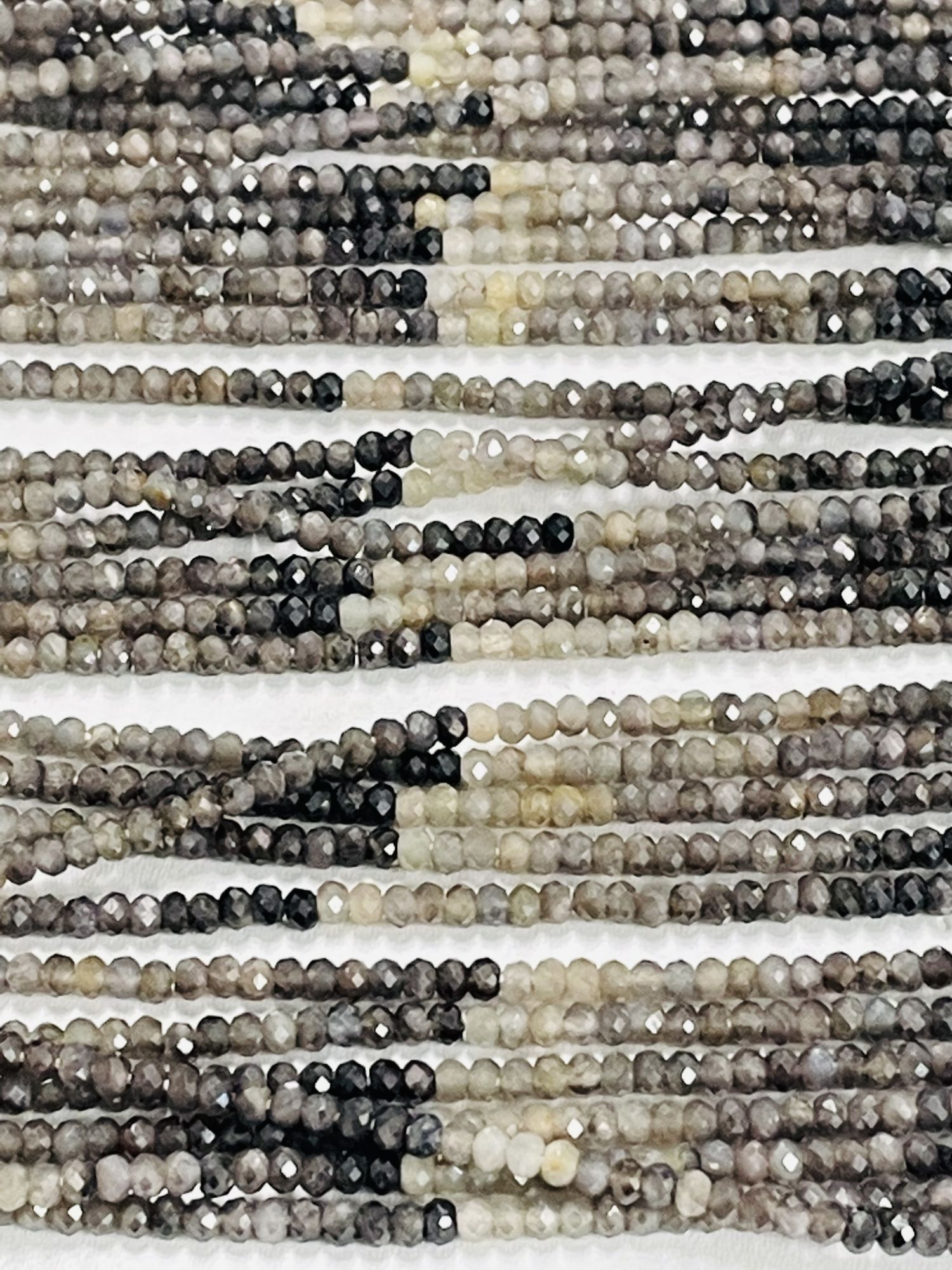 Shaded Sapphire Rondelle Faceted