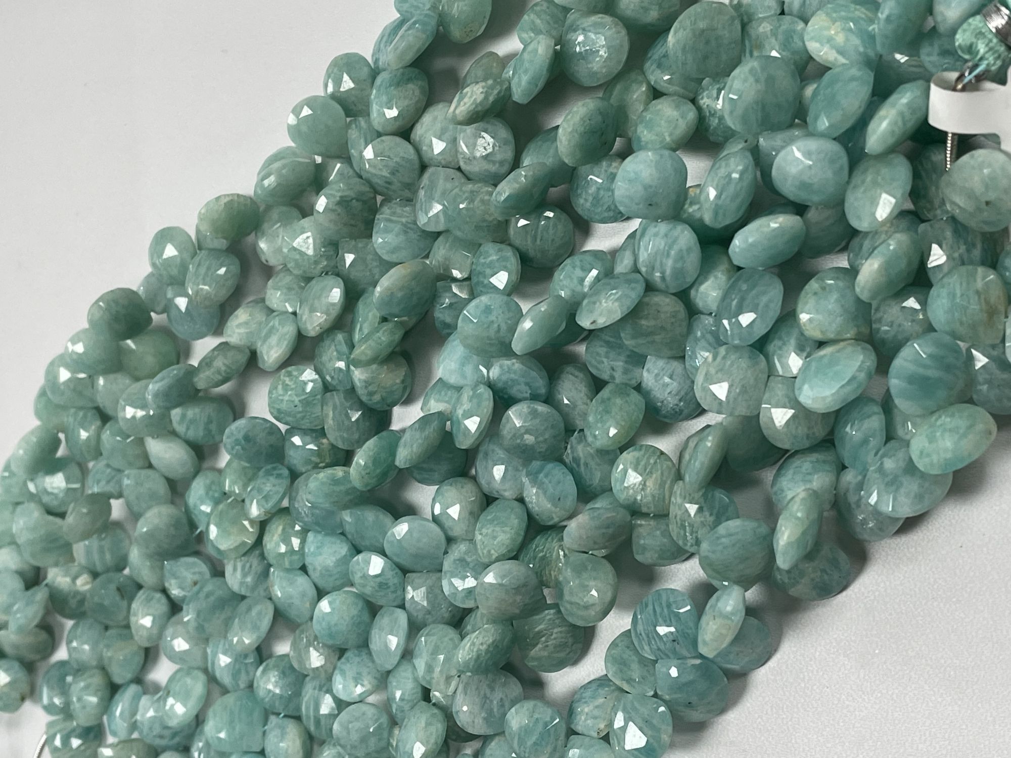 Amazonite Heart Faceted