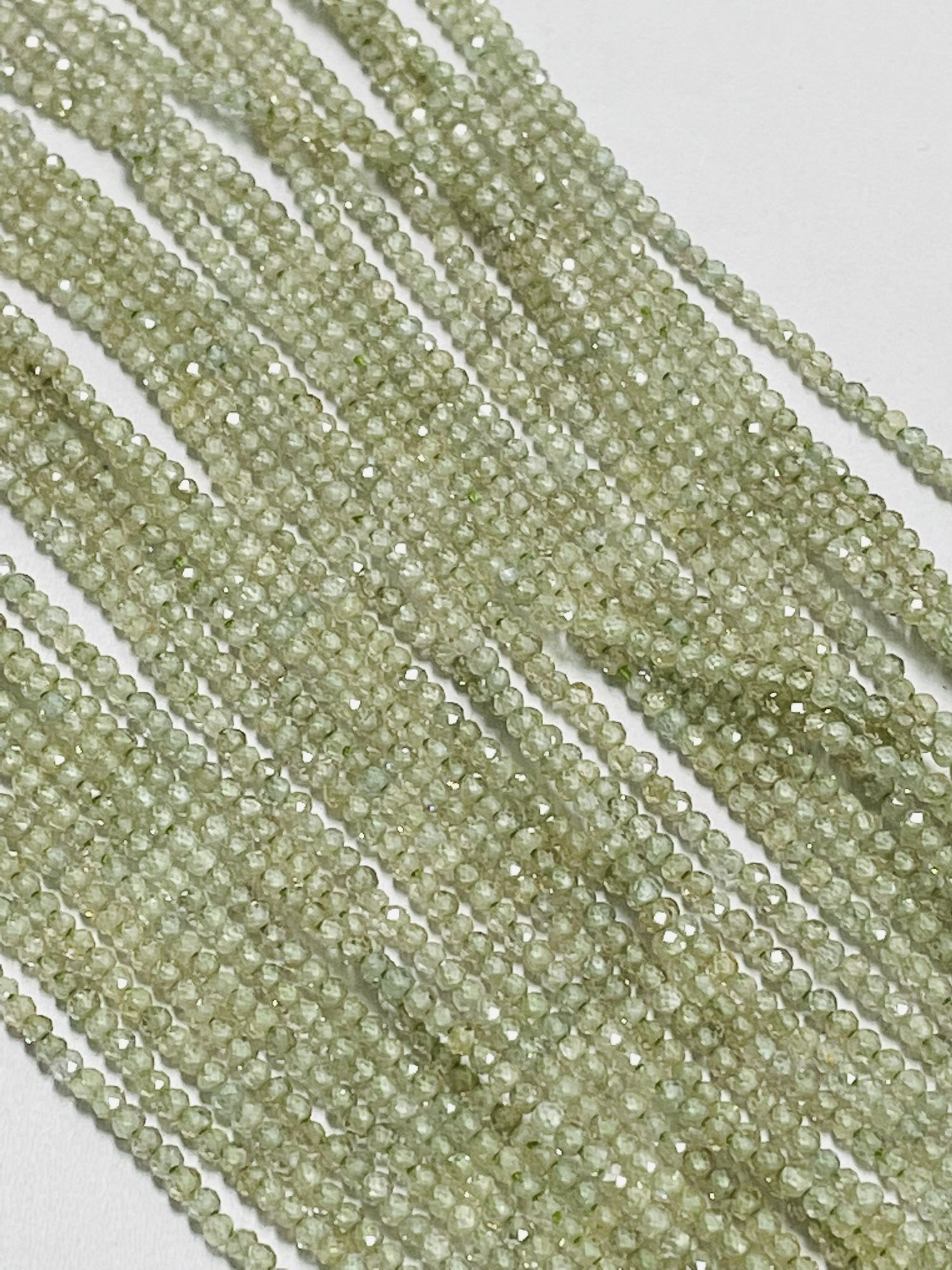 Natural Zircon Rondelle Faceted