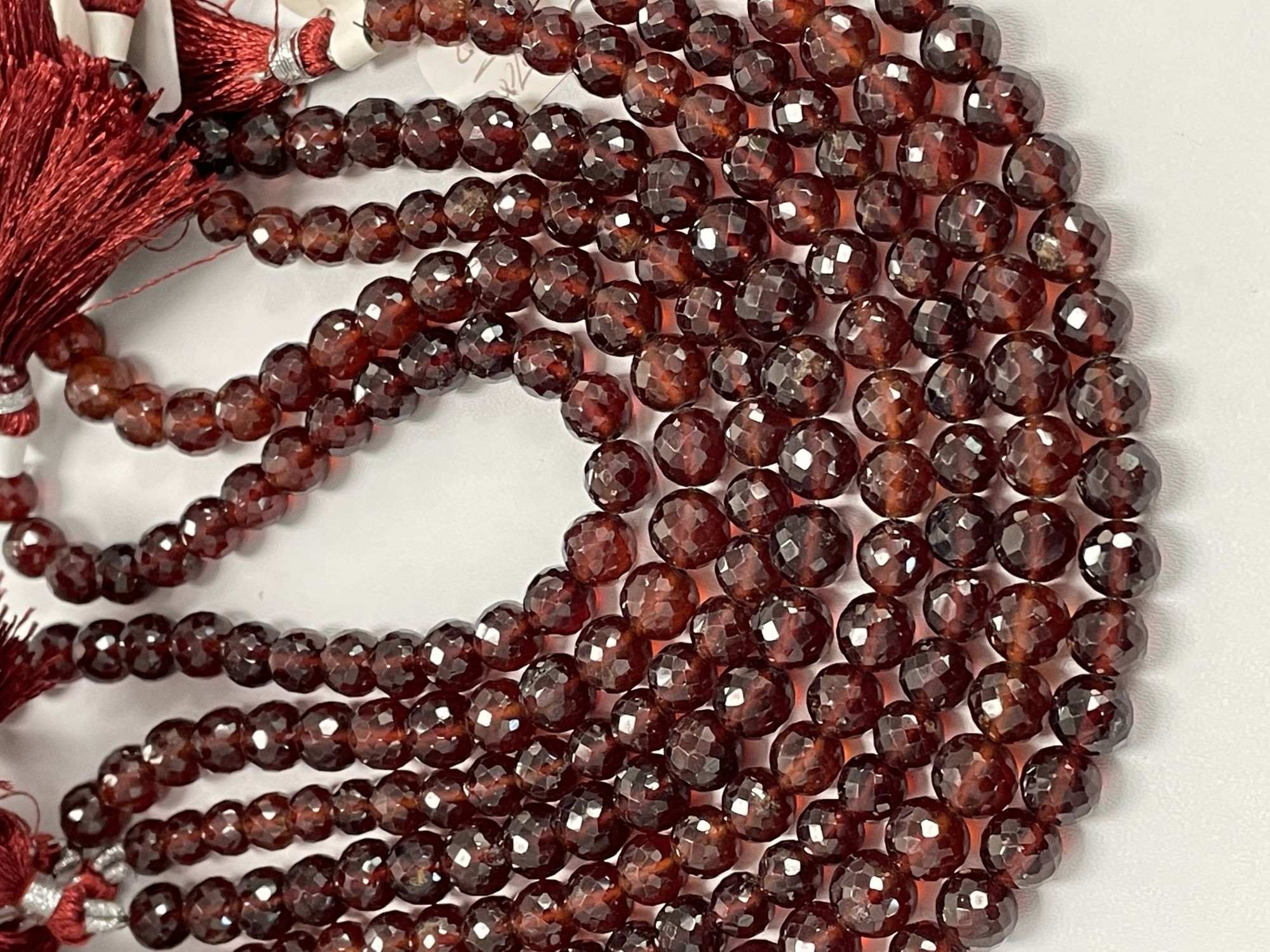 Hessonite Garnet Round Faceted