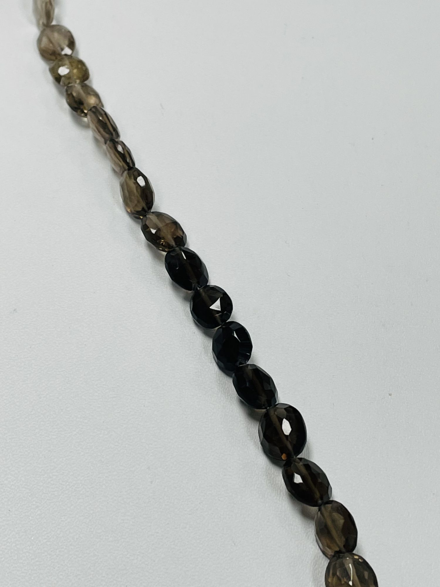 Shaded Smoky Quartz Oval Faceted