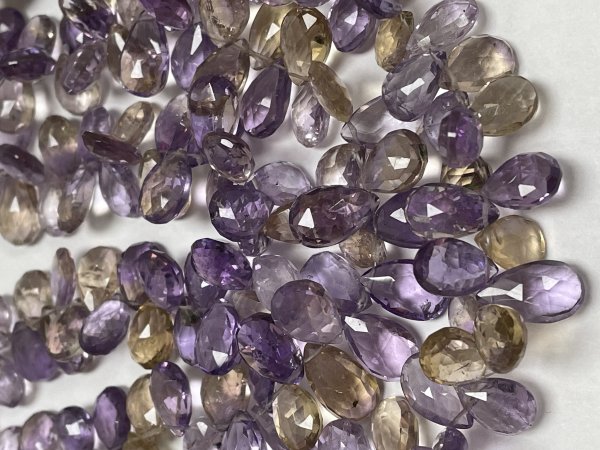 Ametrine Pear Faceted