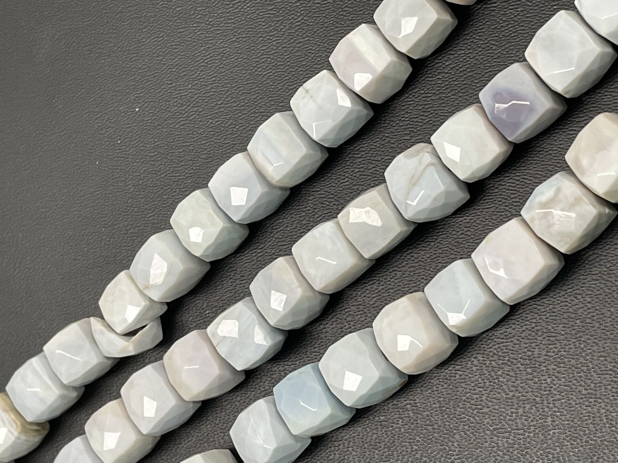 Purple Opal Cube Faceted