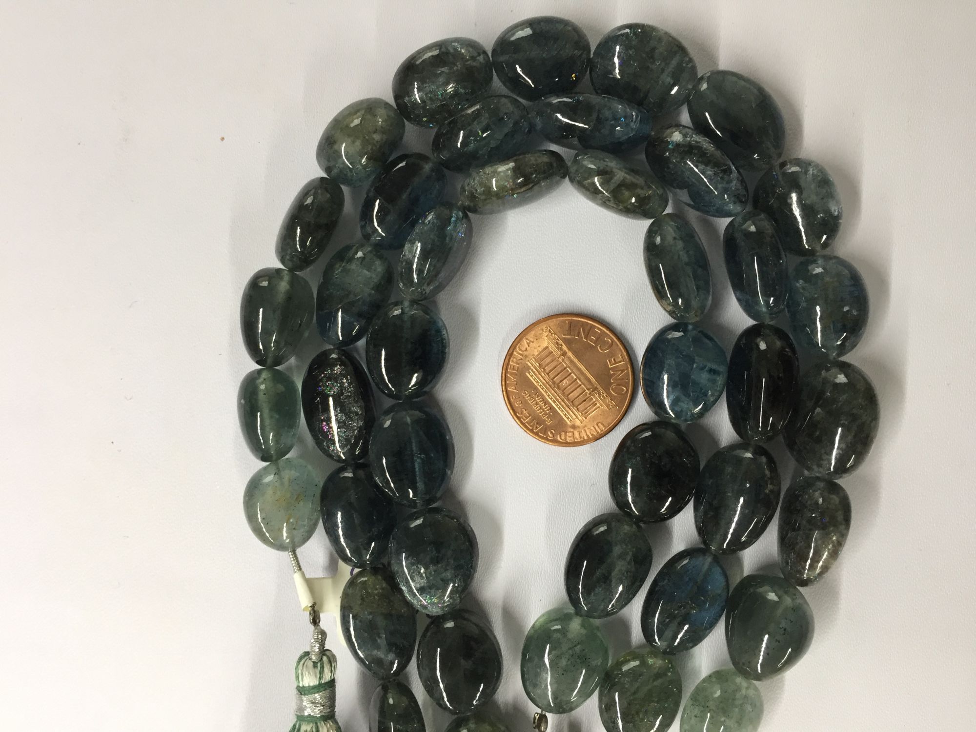 Moss Aquamarine Ovals Smooth