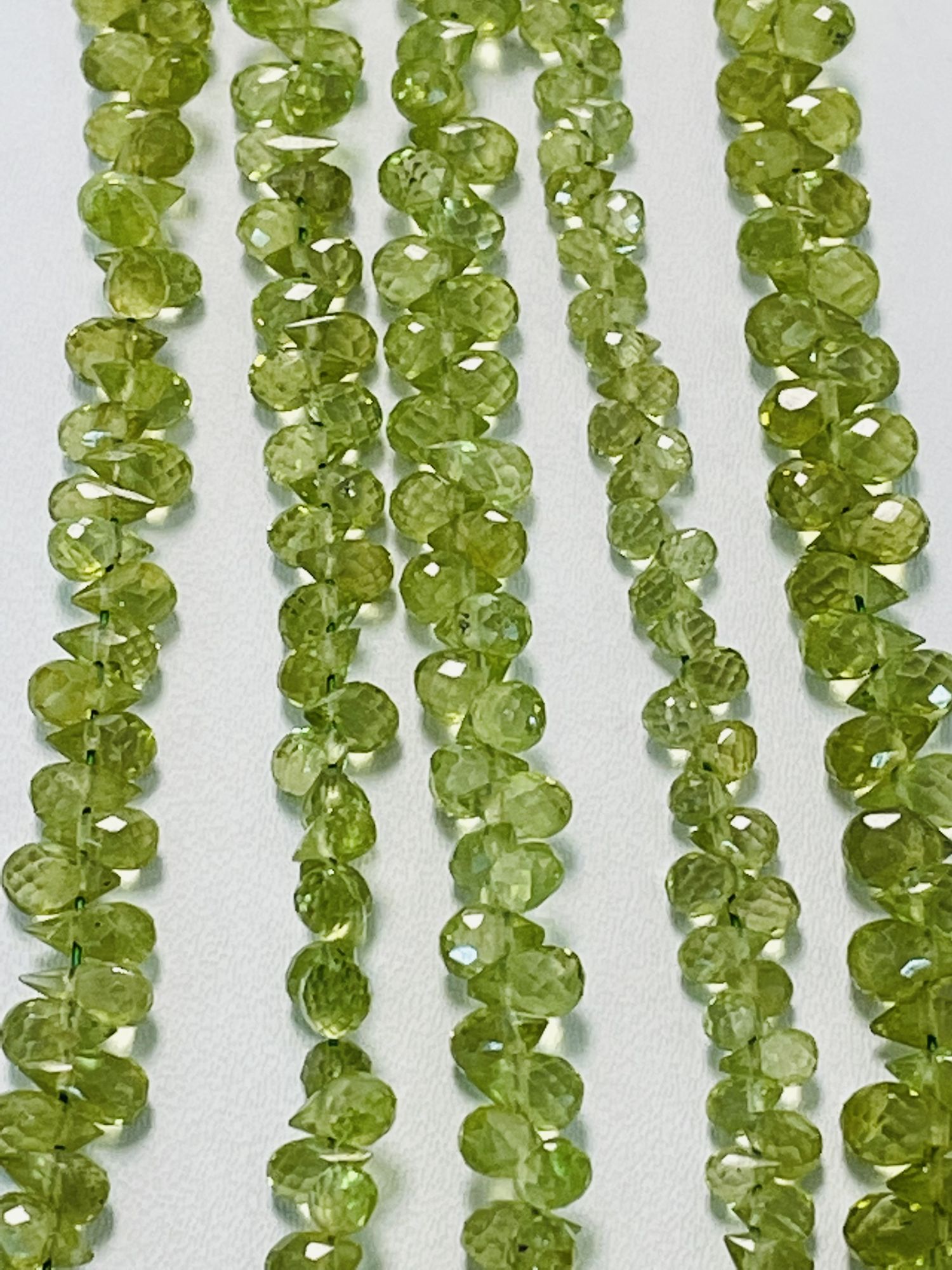 Peridot Drop Faceted