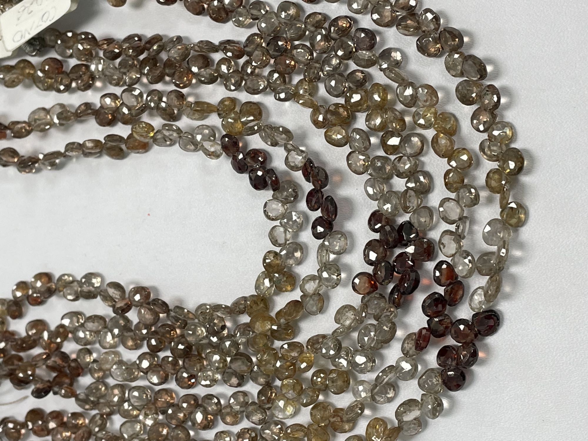 Shaded Zircon Heart Faceted
