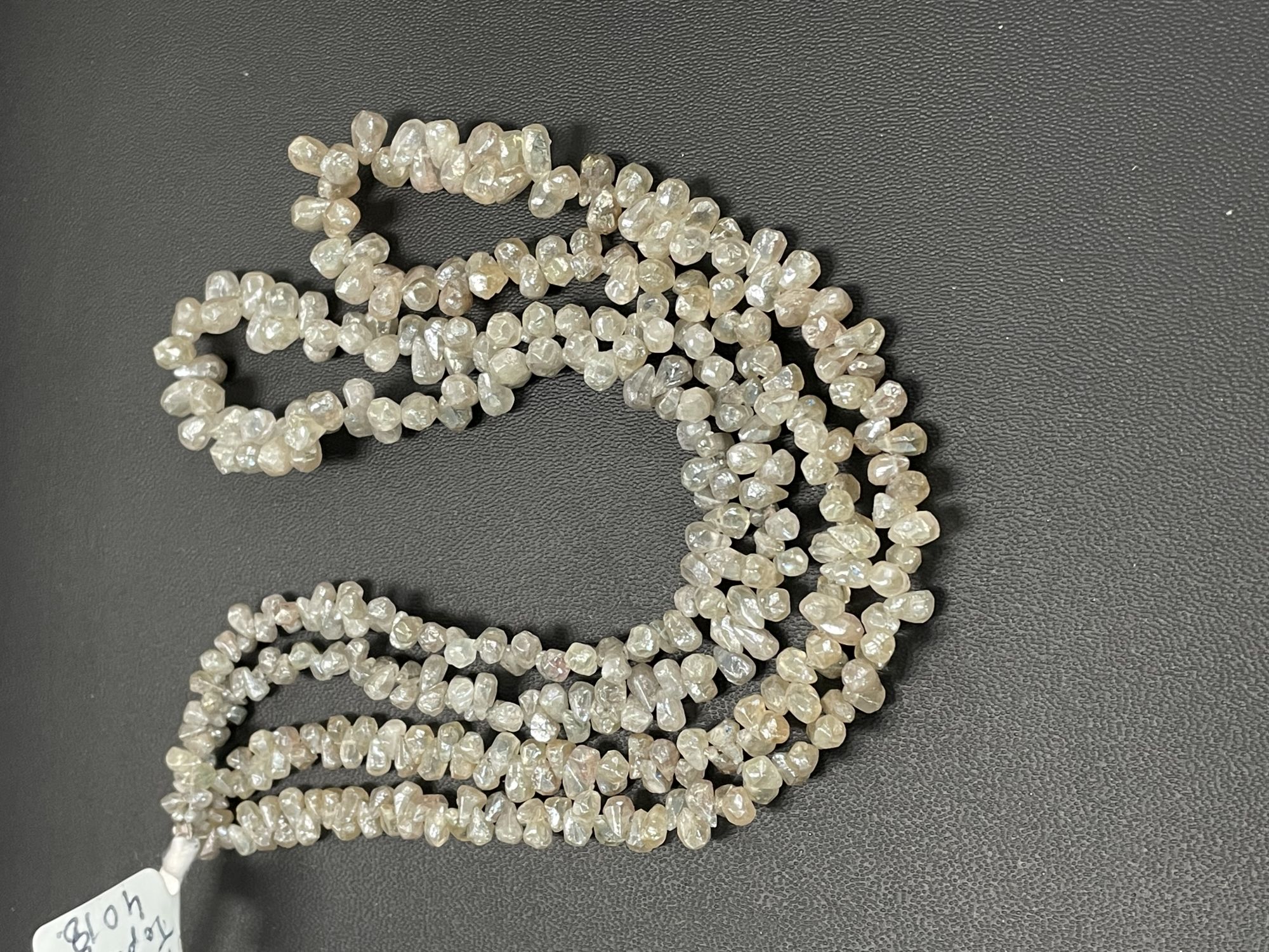 Zircon Drop Organic Cut Faceted