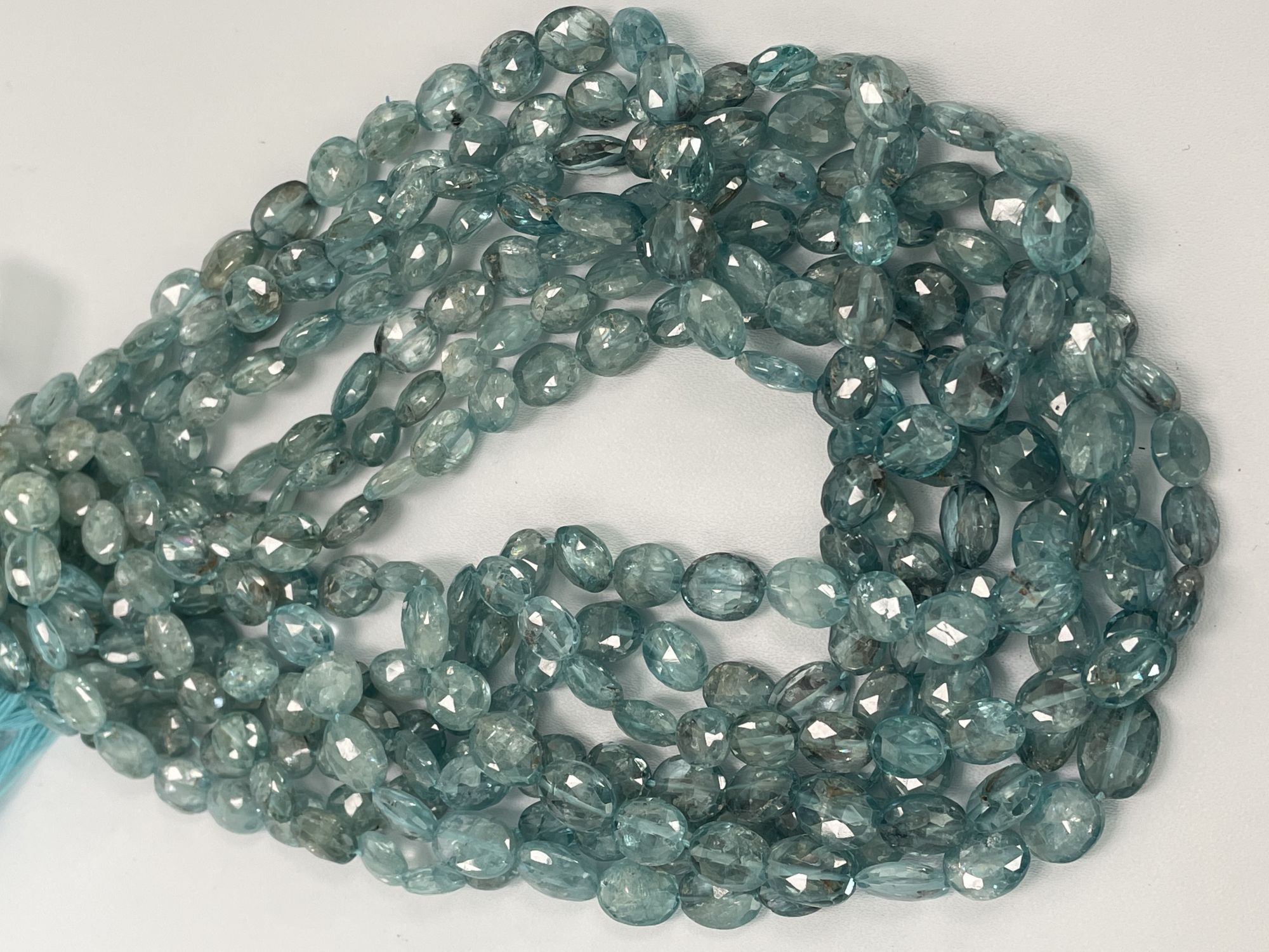 Blue Zircon Oval Faceted