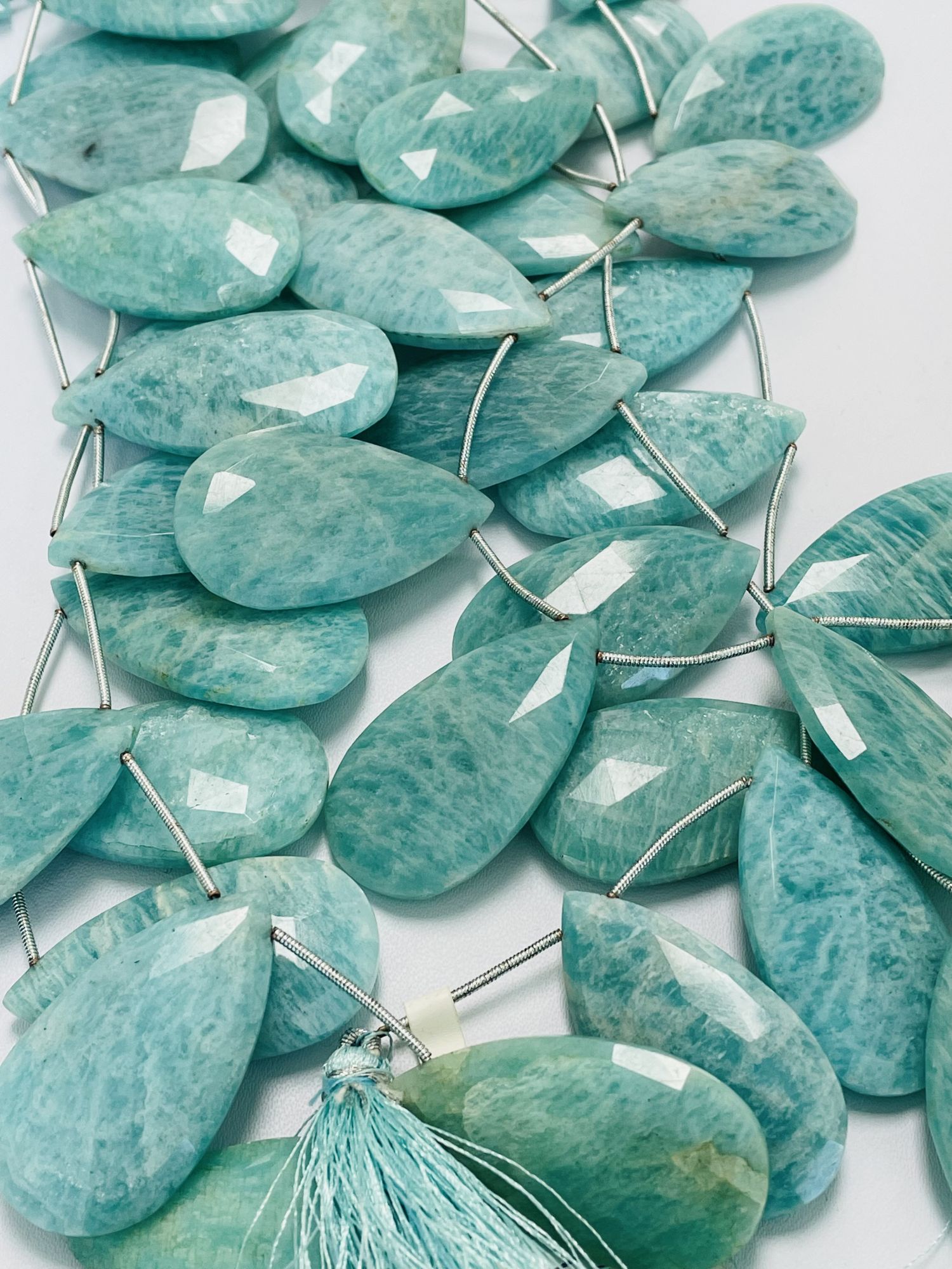 Amazonite Pear Faceted