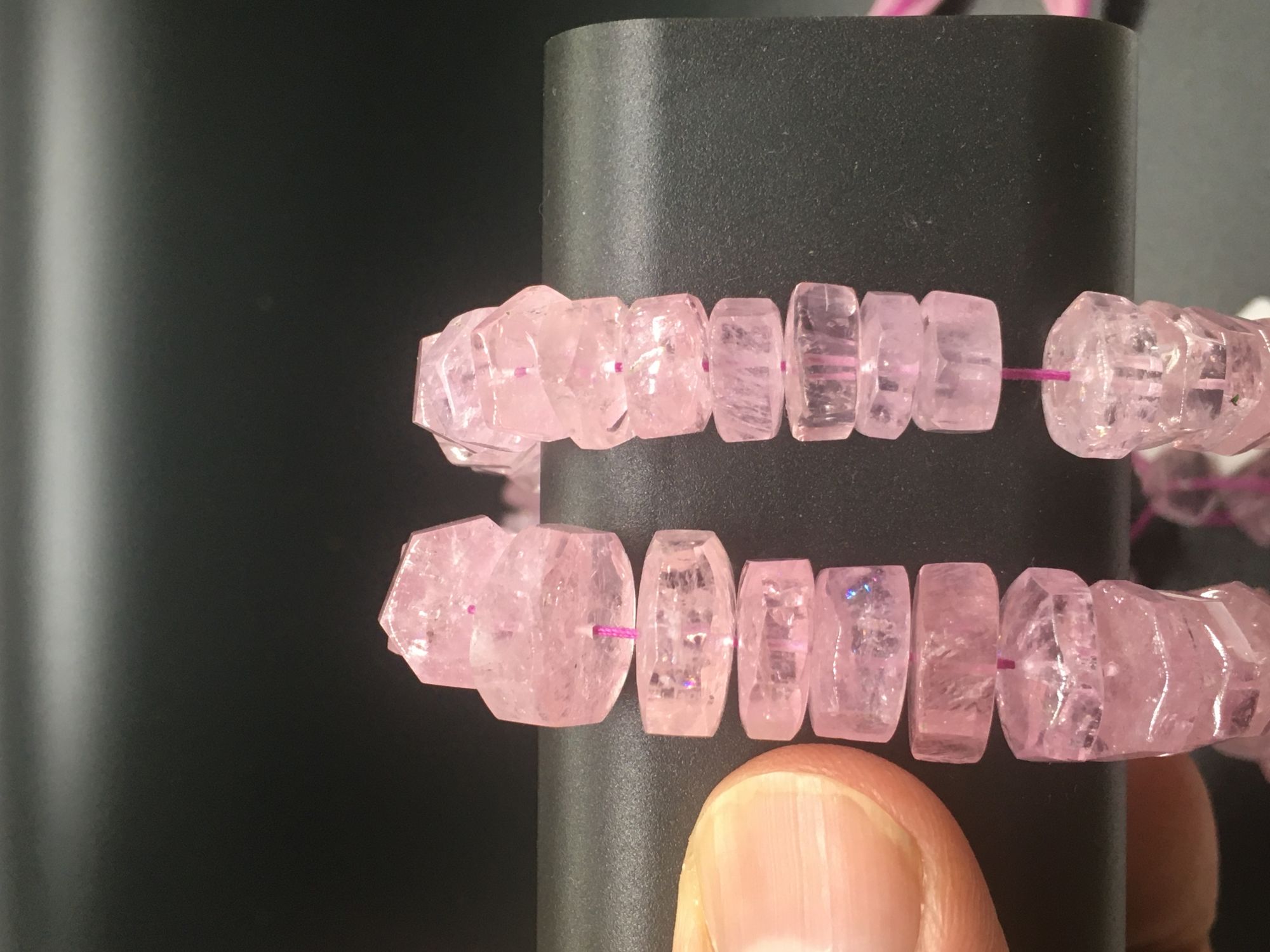 Morganite Disc Faceted