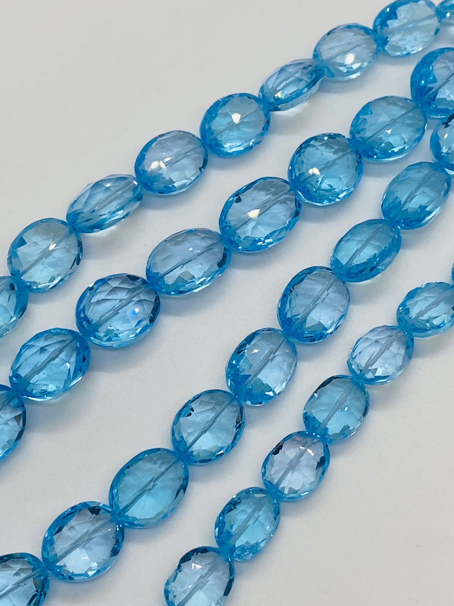 Sky Blue topaz Ovals Faceted
