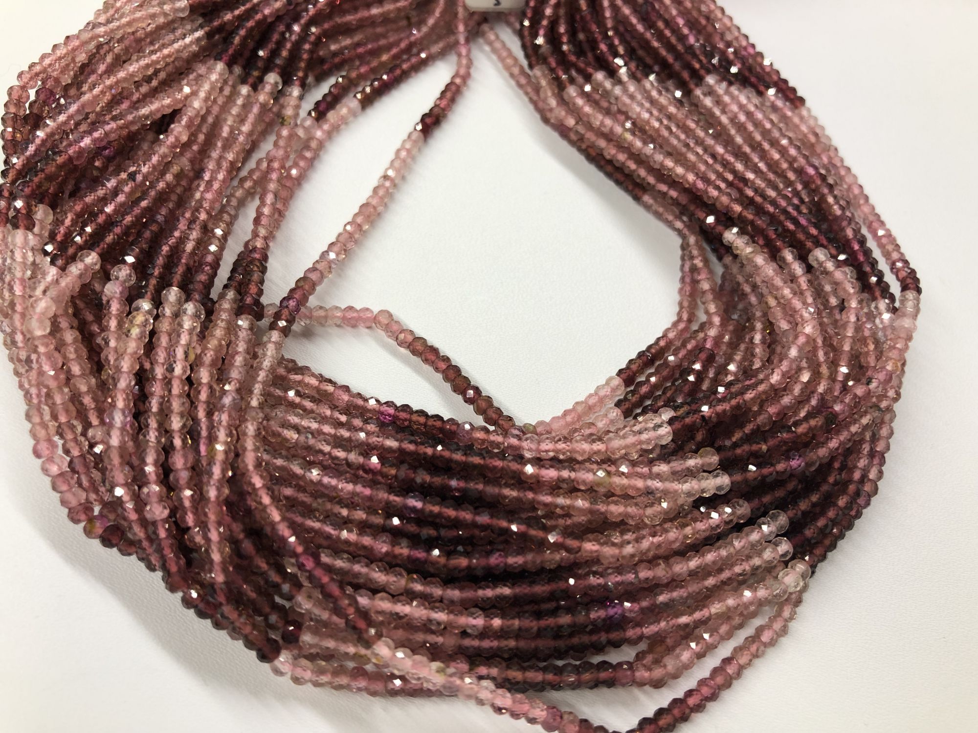 Natural Tourmaline Rondelles Faceted