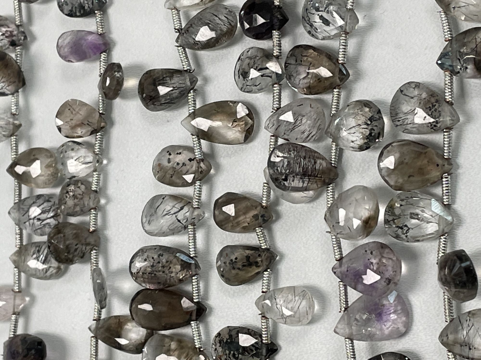 Moss Amethyst Pear Faceted