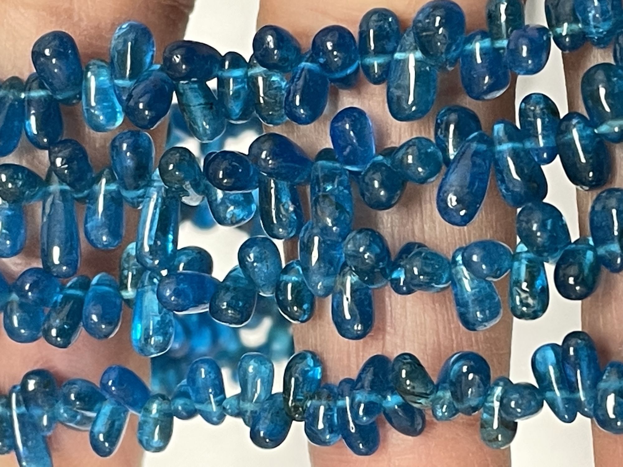 Blue Apatite Drop Smooth