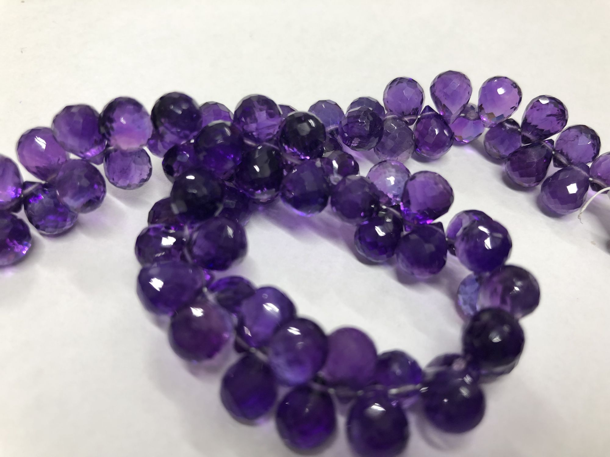 Amethyst Drops Faceted