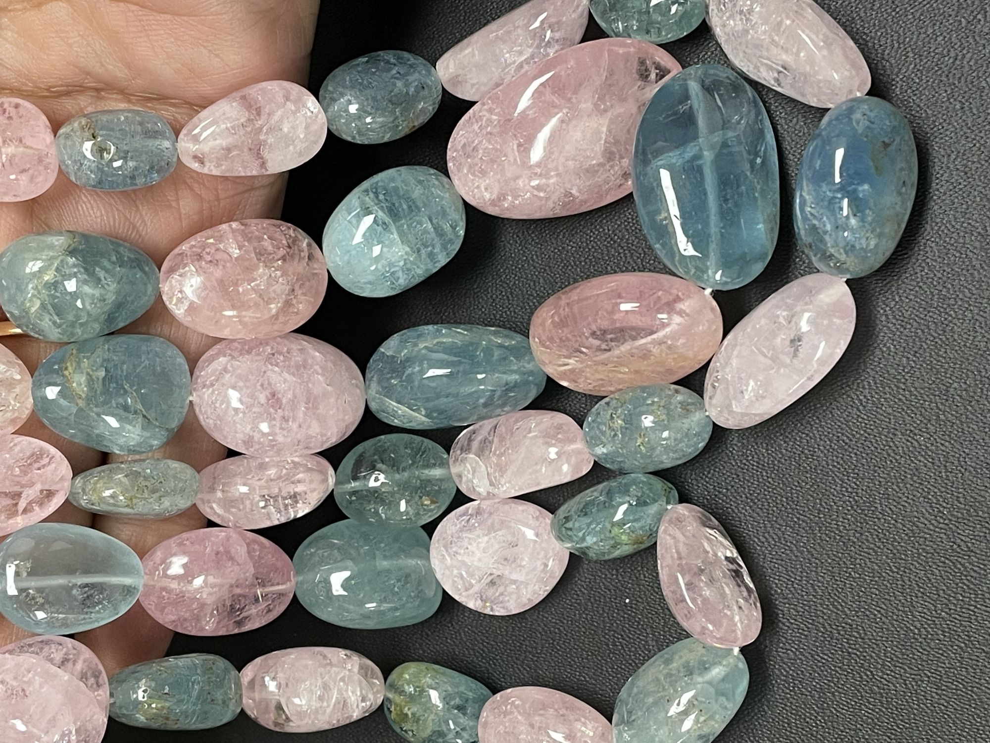 Multi Aquamarine Nugget Smooth