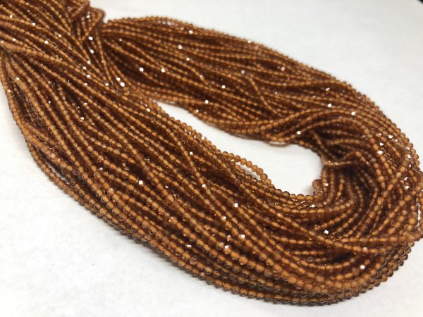 Beer Whisky Quartz Rondelles Faceted