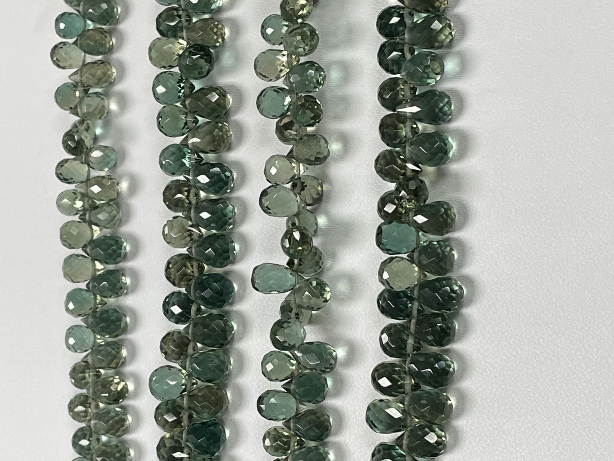 Green Hydro Quartz Drop Faceted