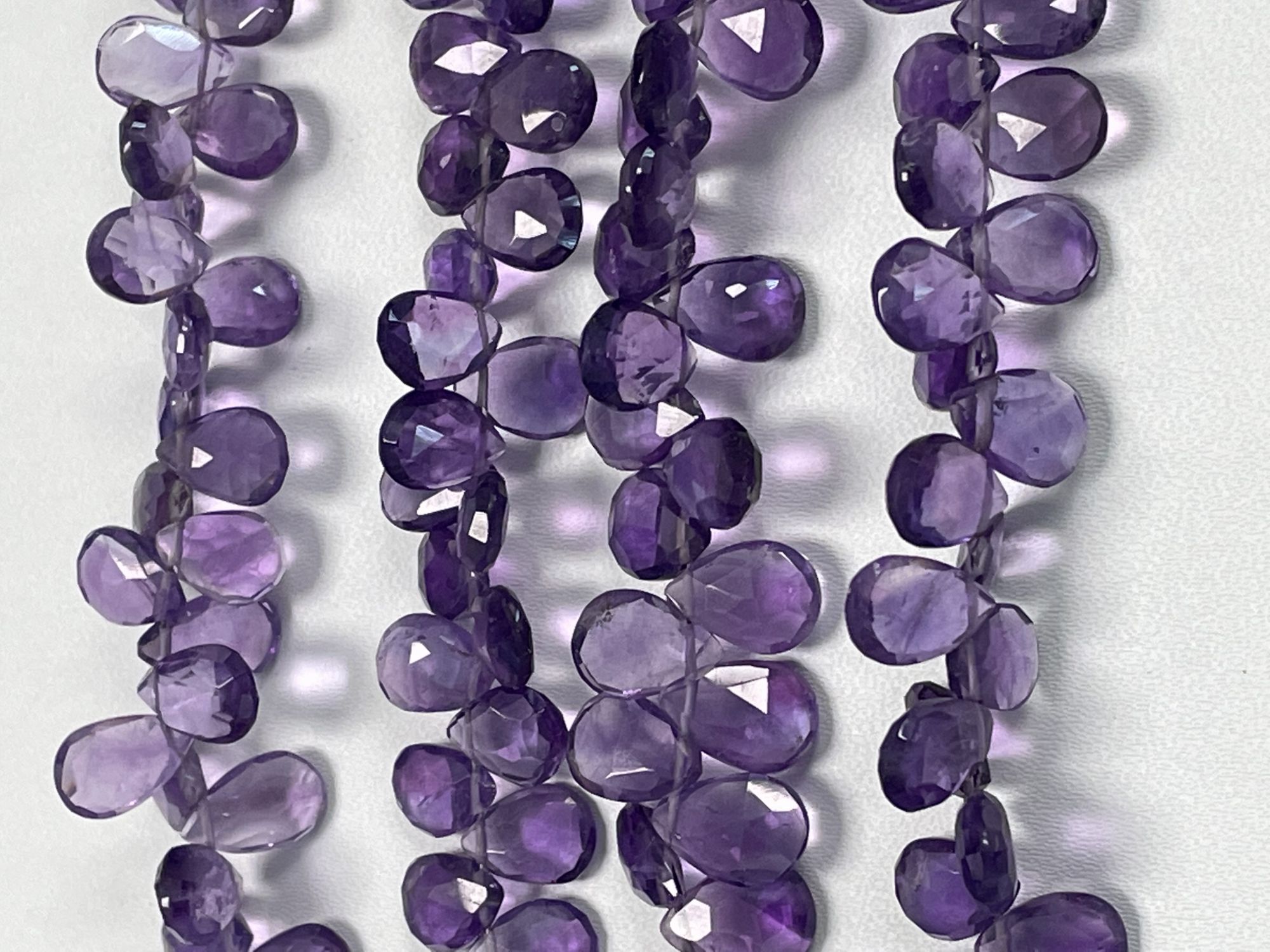 Purple Amethyst Pear Faceted