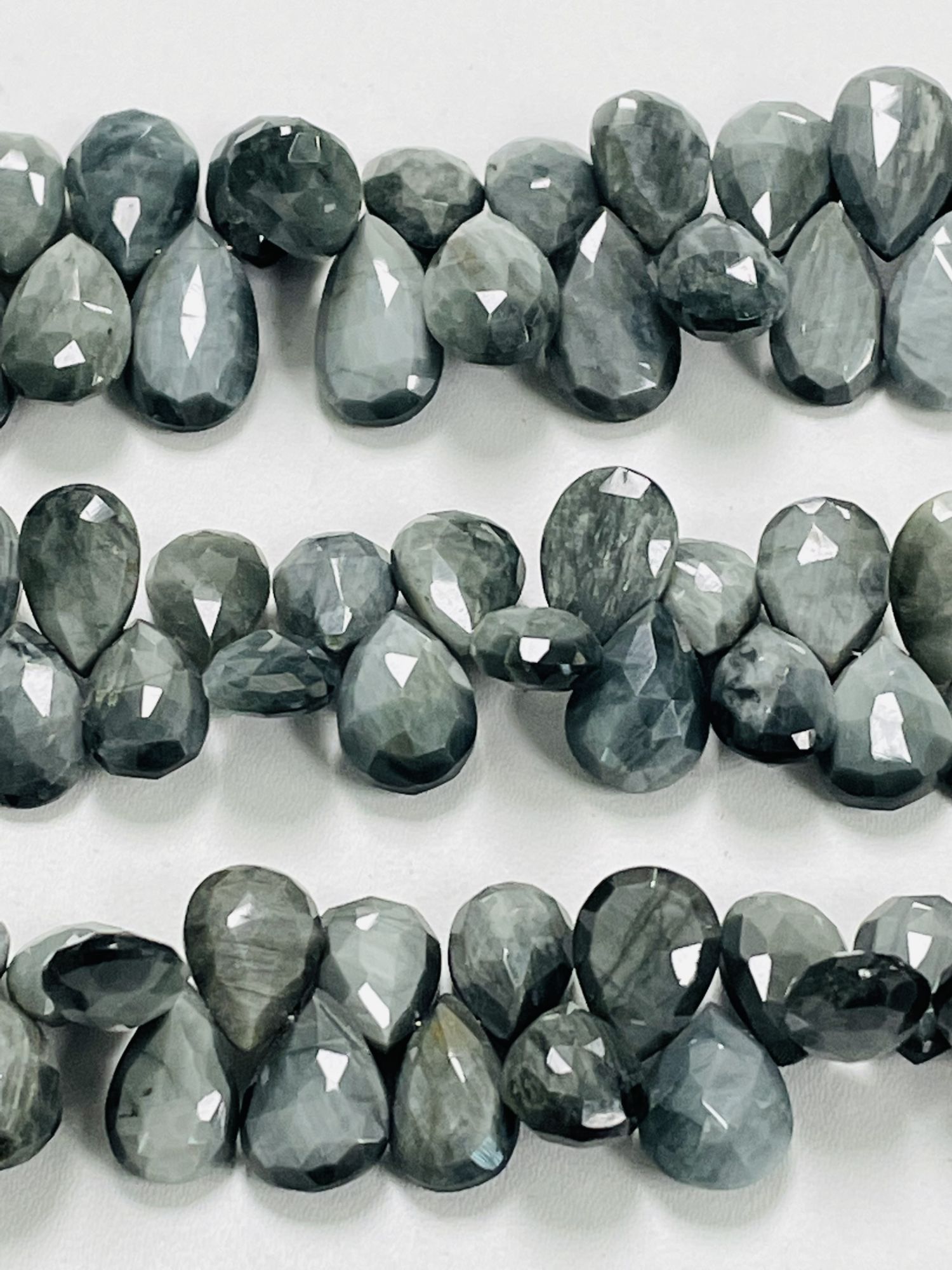 Cats Eye Pear Faceted