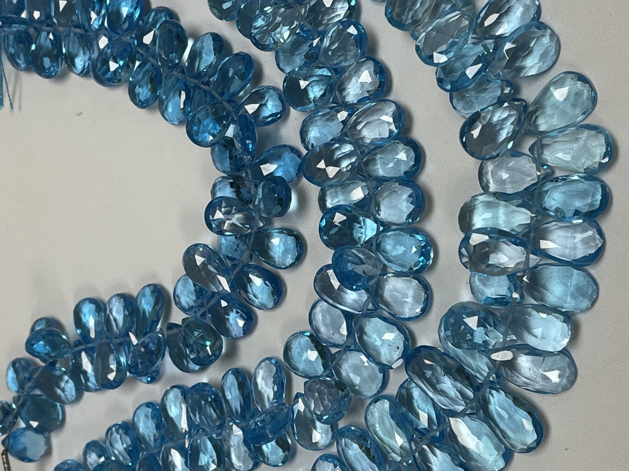 Swiss Blue Topaz Pear Faceted