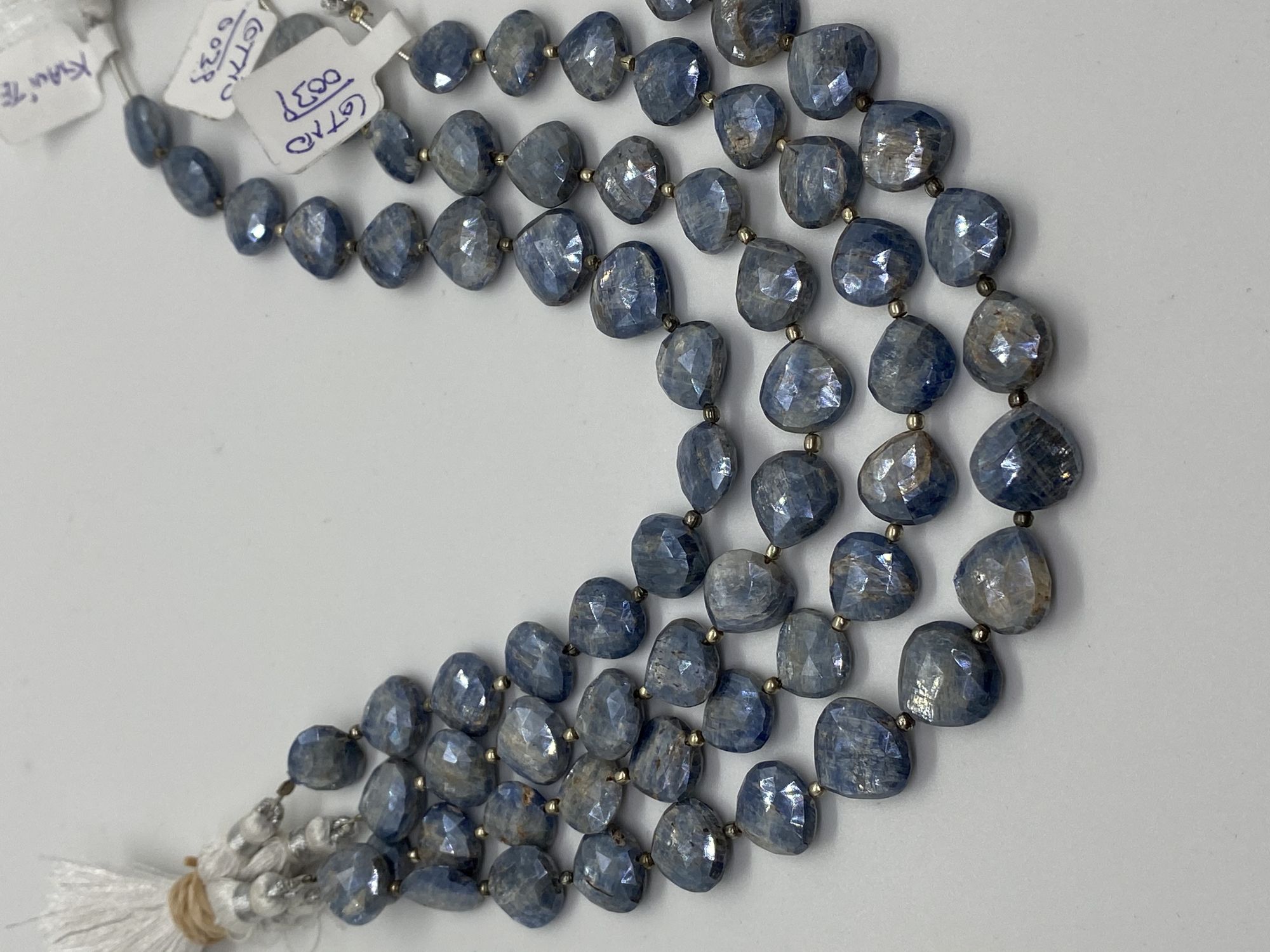 Coated Kyanite Heart Faceted