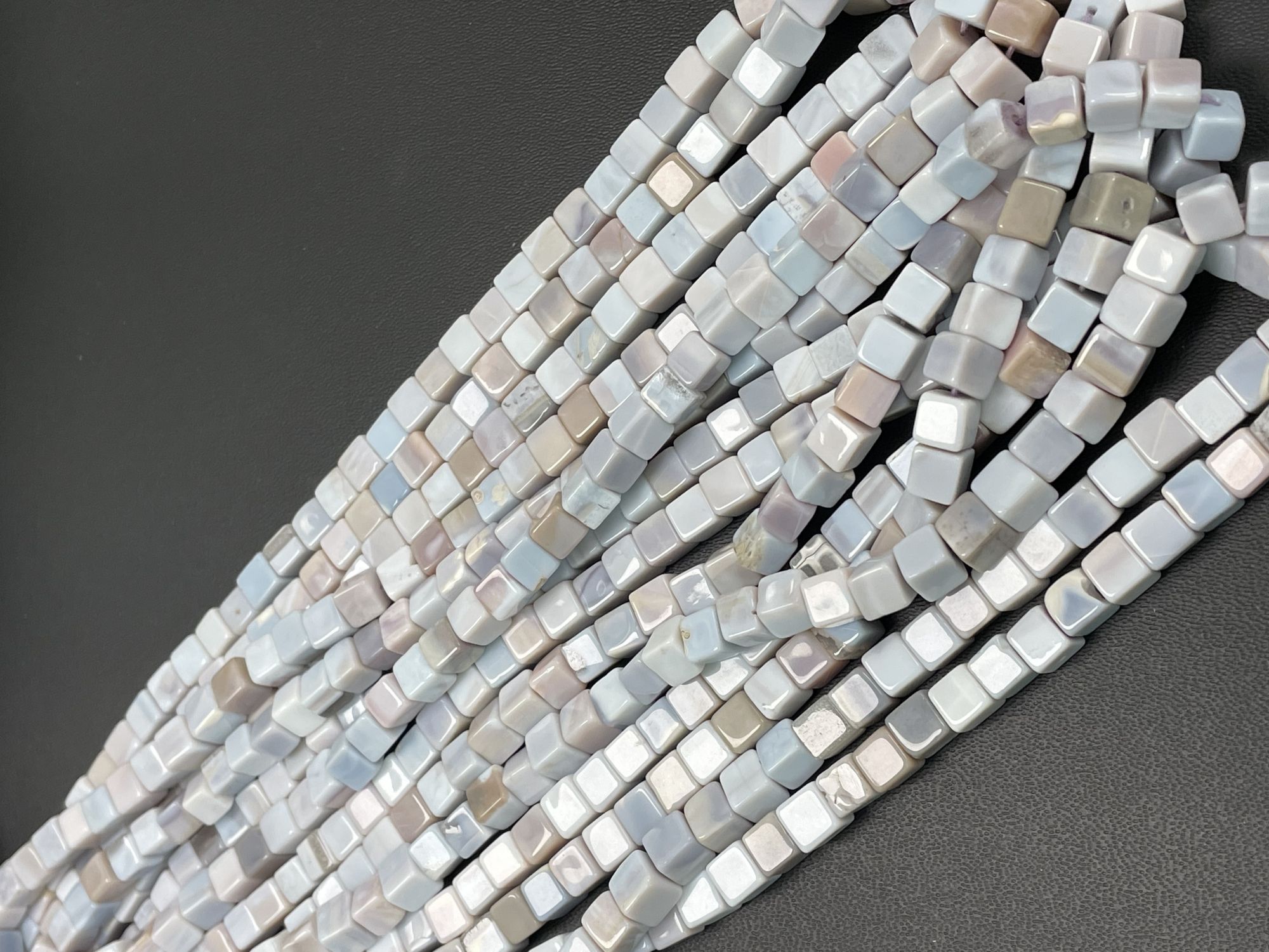 Purple Opal Cube Smooth