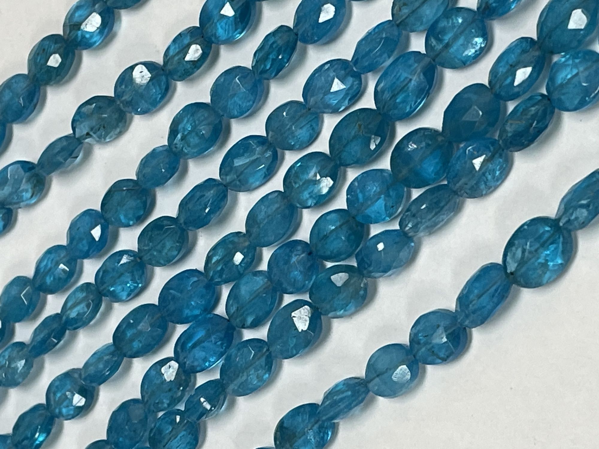 Blue Apatite Oval Faceted