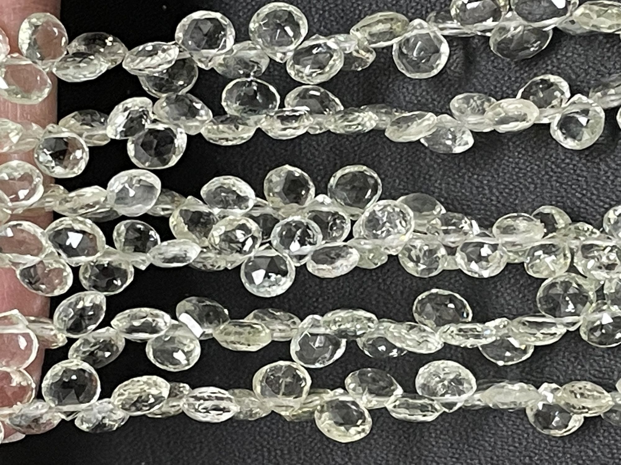 Green Aquamarine Heart Faceted