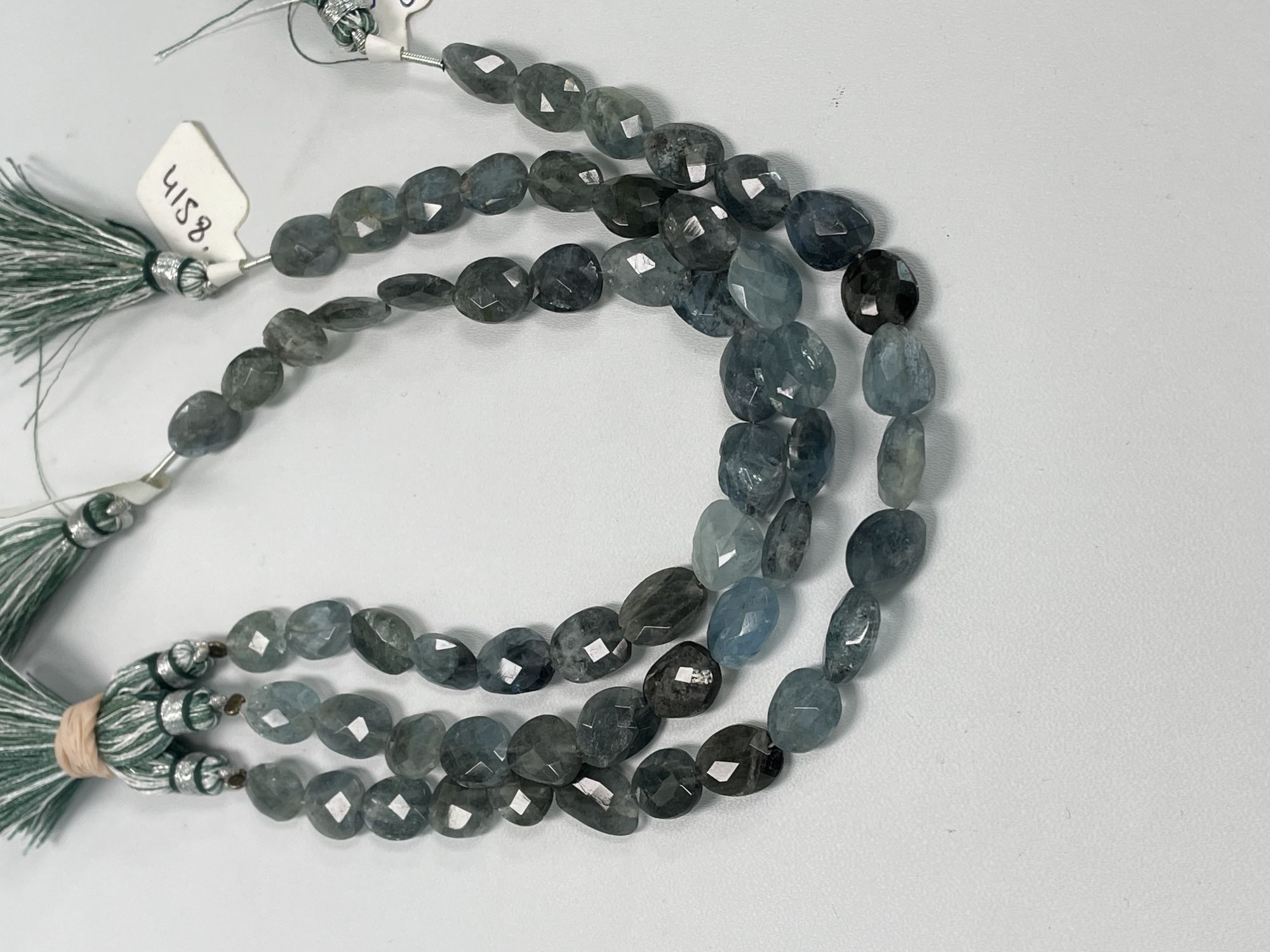 Moss Aquamarine Nugget Faceted