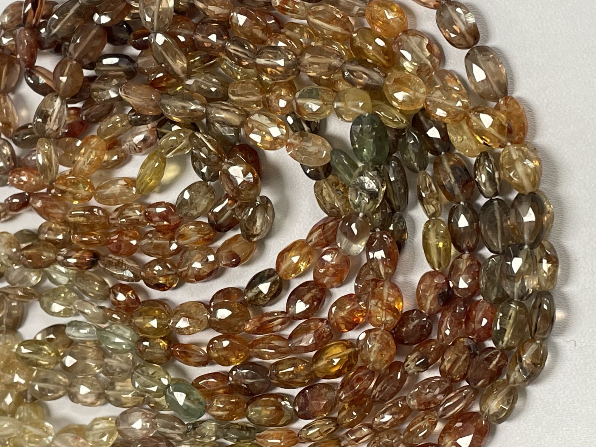 Multi Zircon Oval Faceted