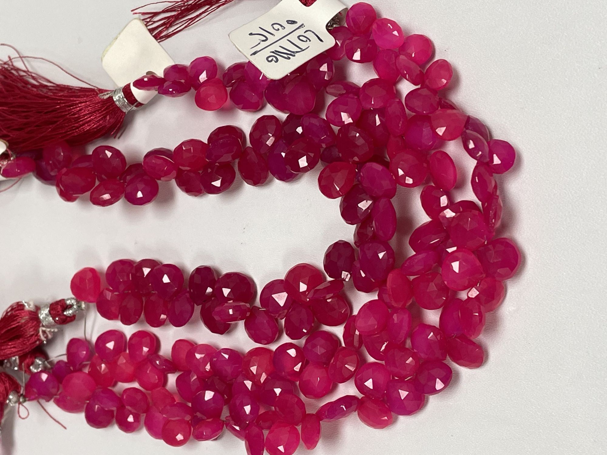 Pink Chalcedony Heart Faceted