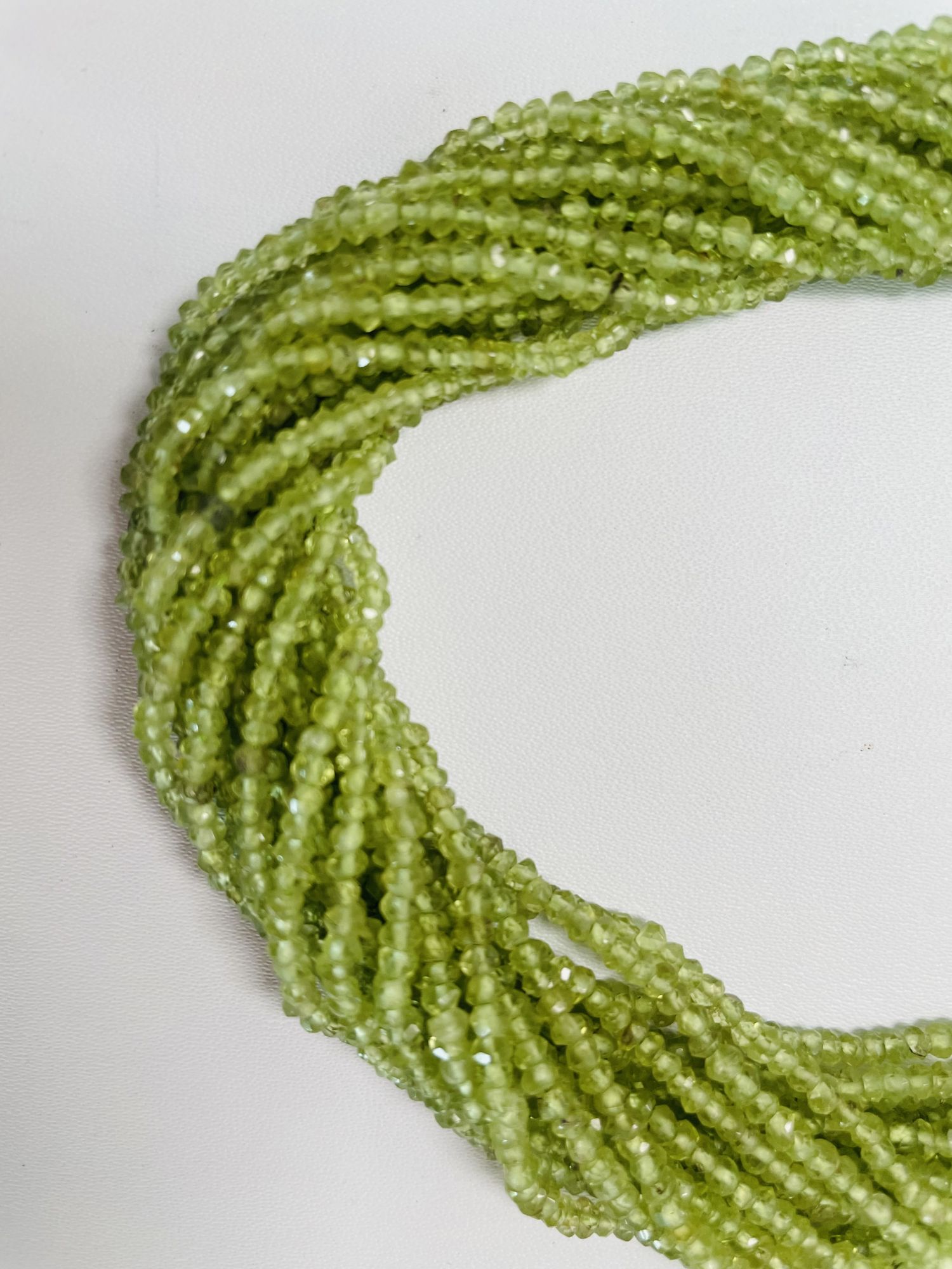 Peridot Rondelle Faceted