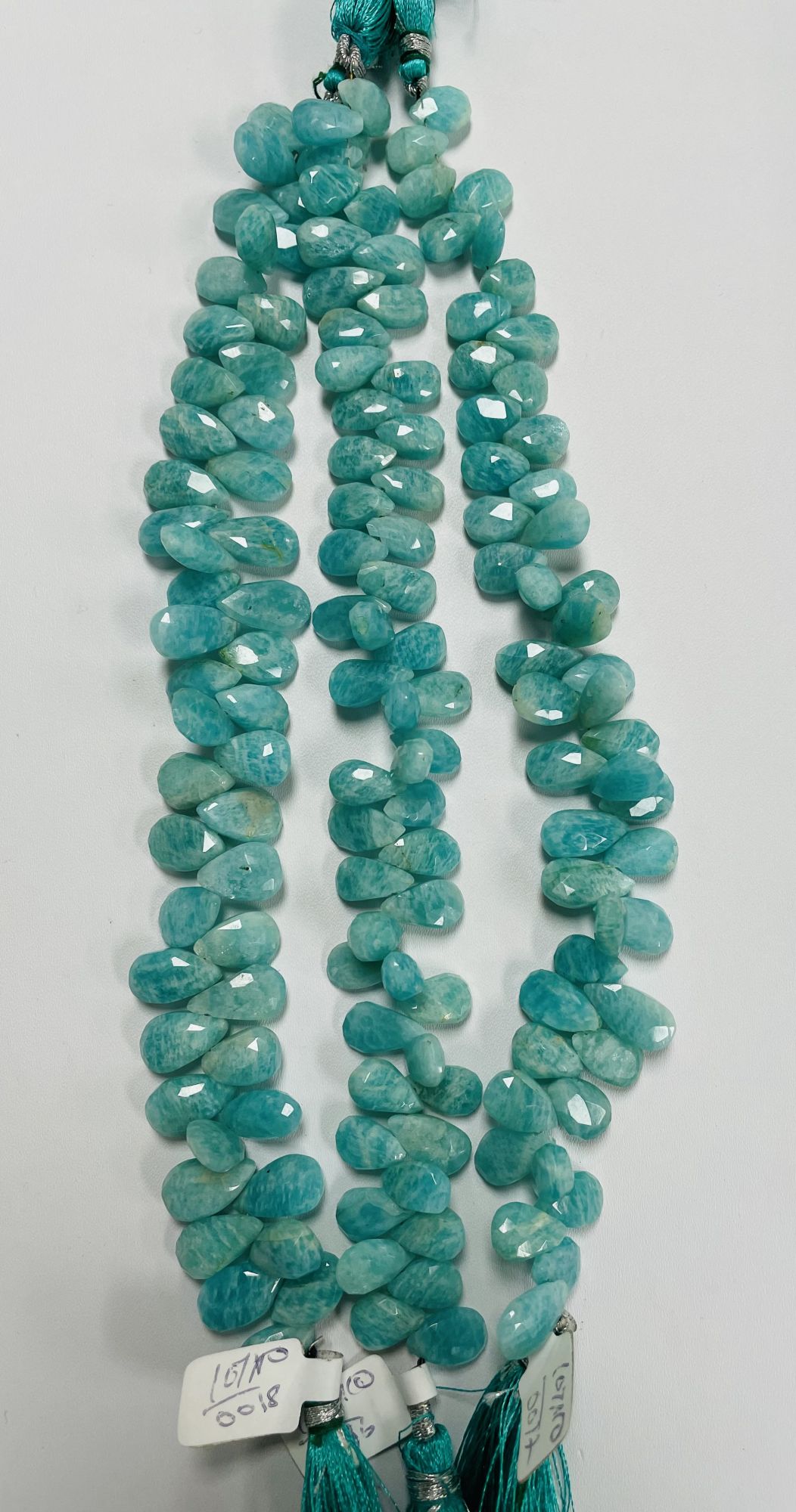 Amazonite Pears Faceted