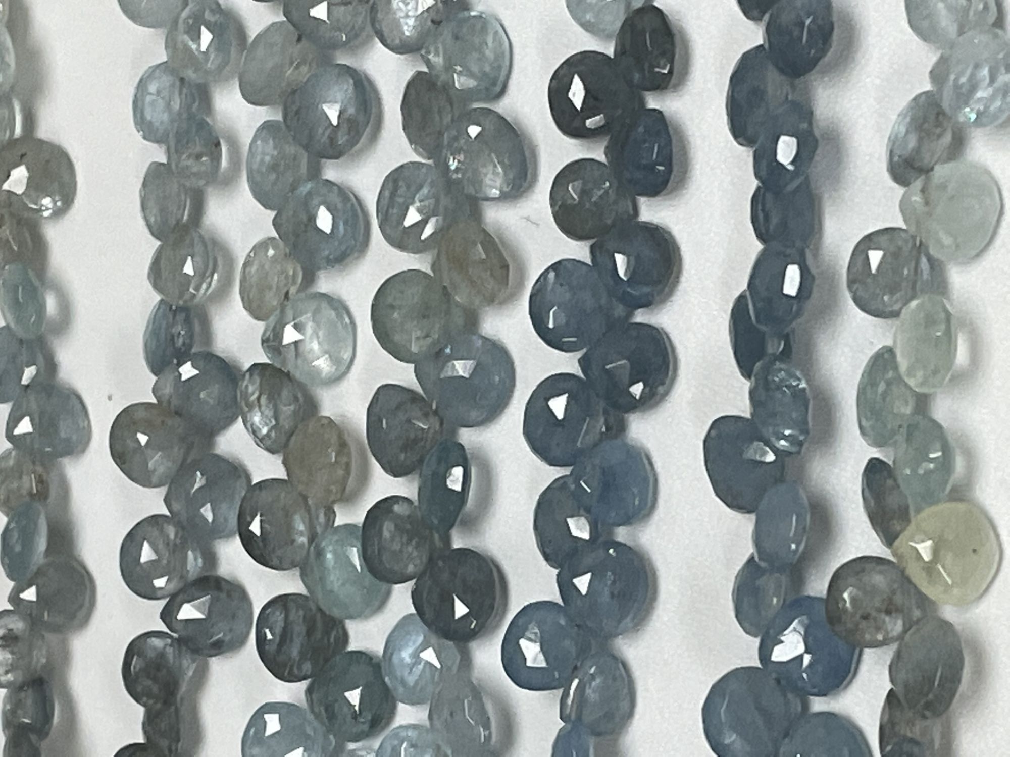 Aquamarine Heart Faceted