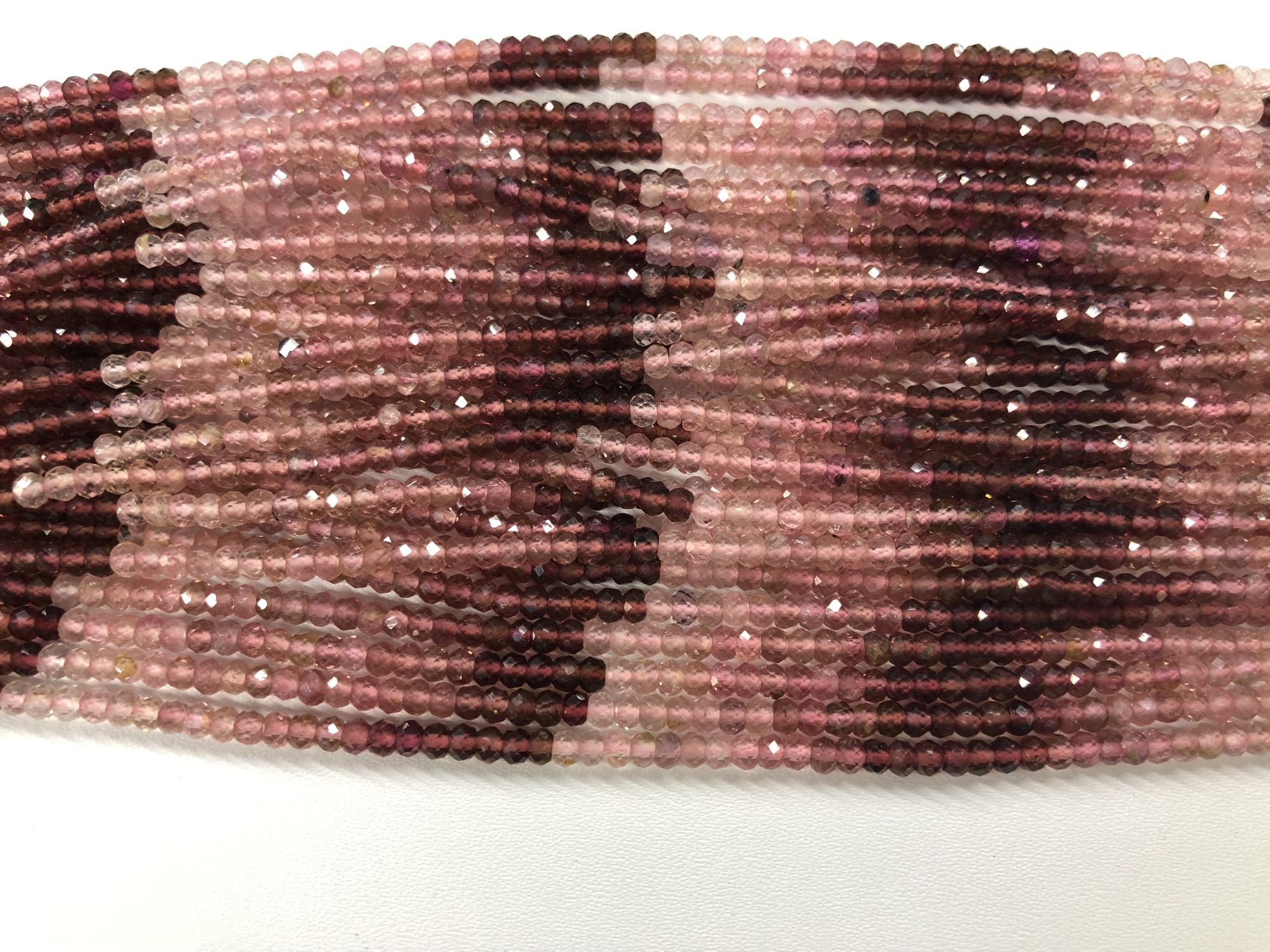 Natural Tourmaline Rondelles Faceted