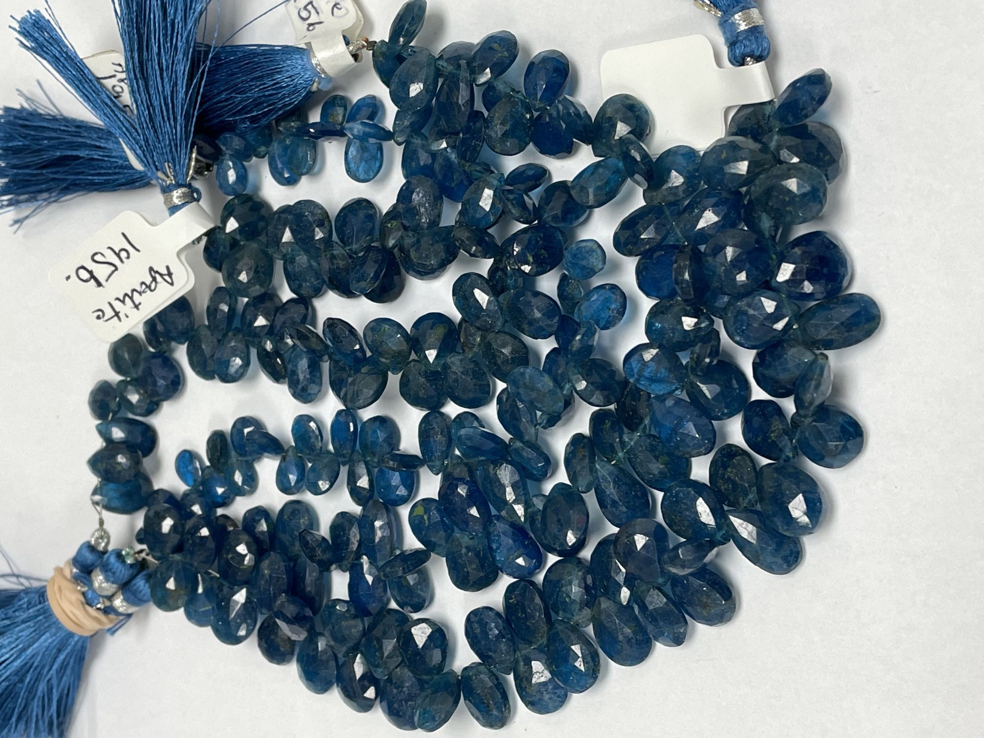 Blue Apatite Pear Faceted