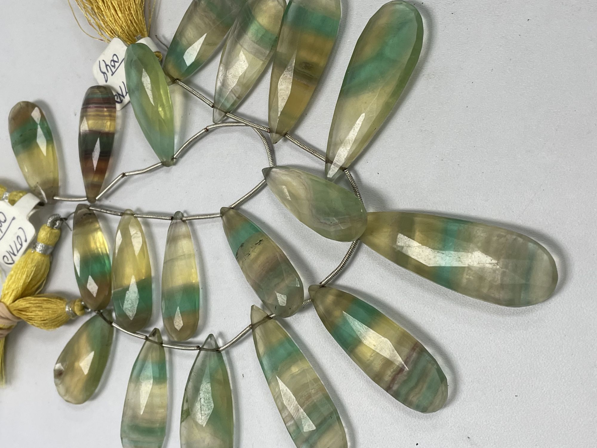 Flourite Long Pear Faceted