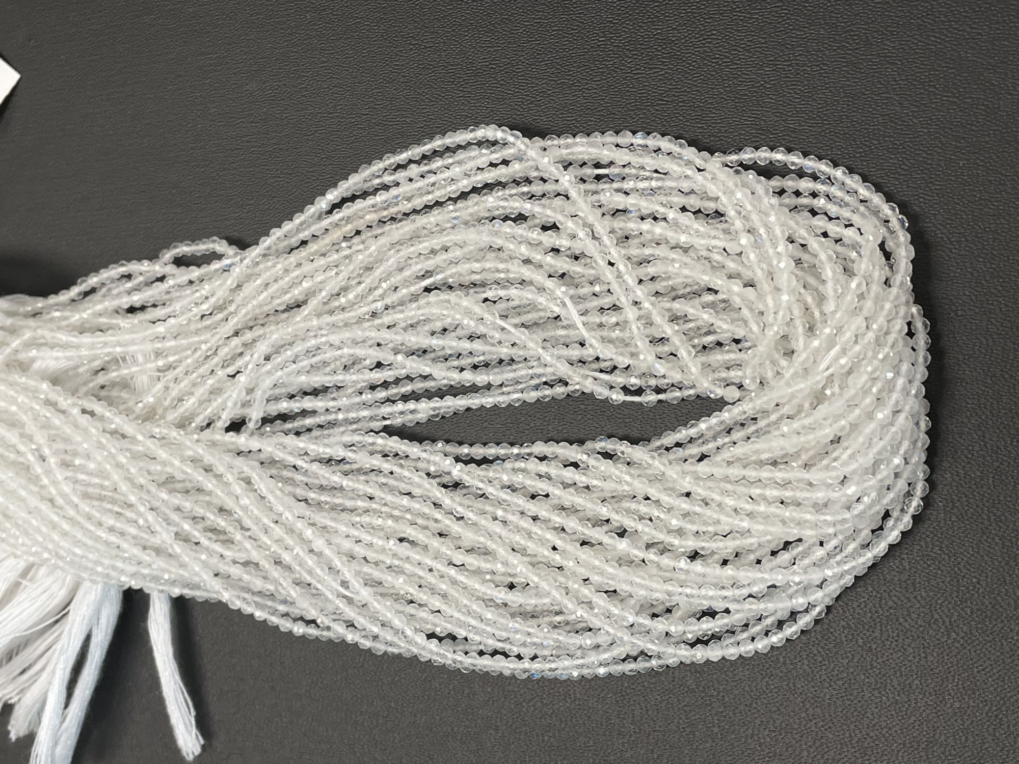 Rainbow Moonstone Rondelle Faceted