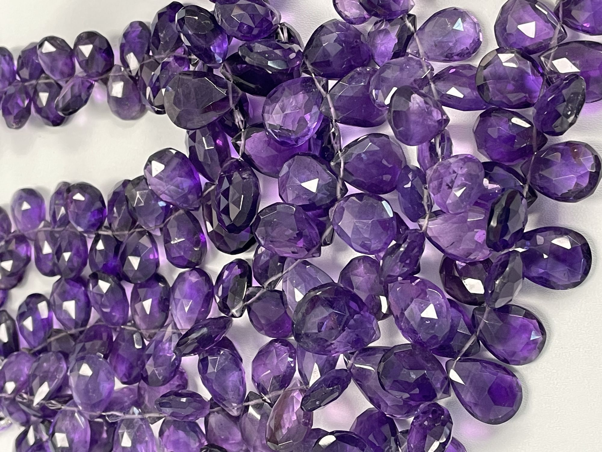 Purple Amethyst Pear Faceted